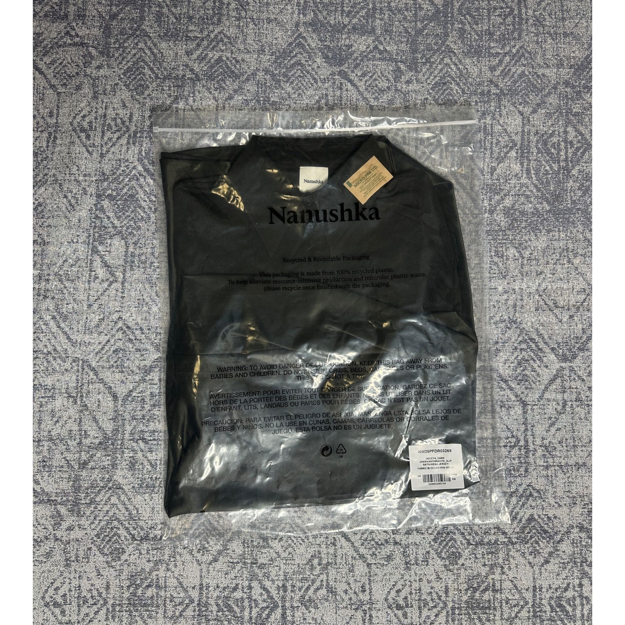 Nanushka Nanushka Heceta Mesh Jersey & Slip Satin Fabric Blocked Min Size L / US 10 / IT 46 - 5 Thumbnail