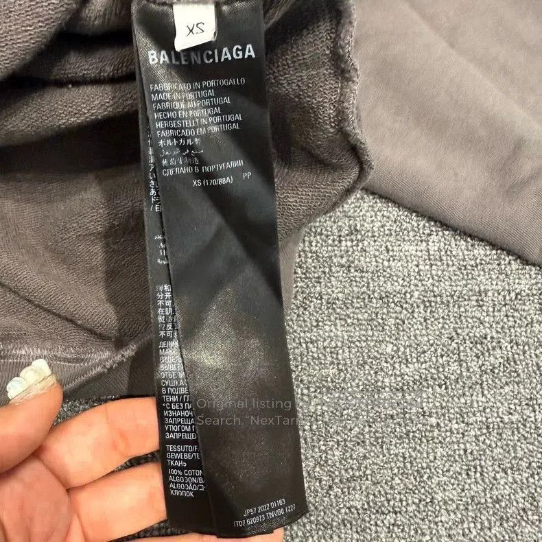 Balenciaga Balenciaga Gray Cola Hoodie Sweatshirt. Size US XS / EU 42 / 0 - 4 Thumbnail