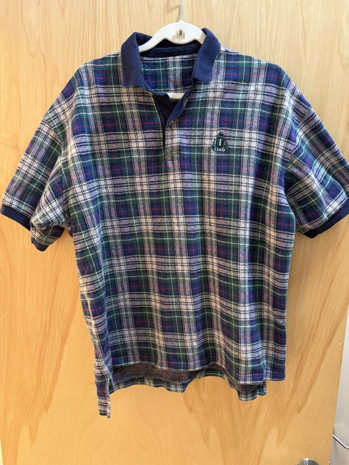 Izod Plaid golf polo Size US XL / EU 56 / 4 - 2 Thumbnail