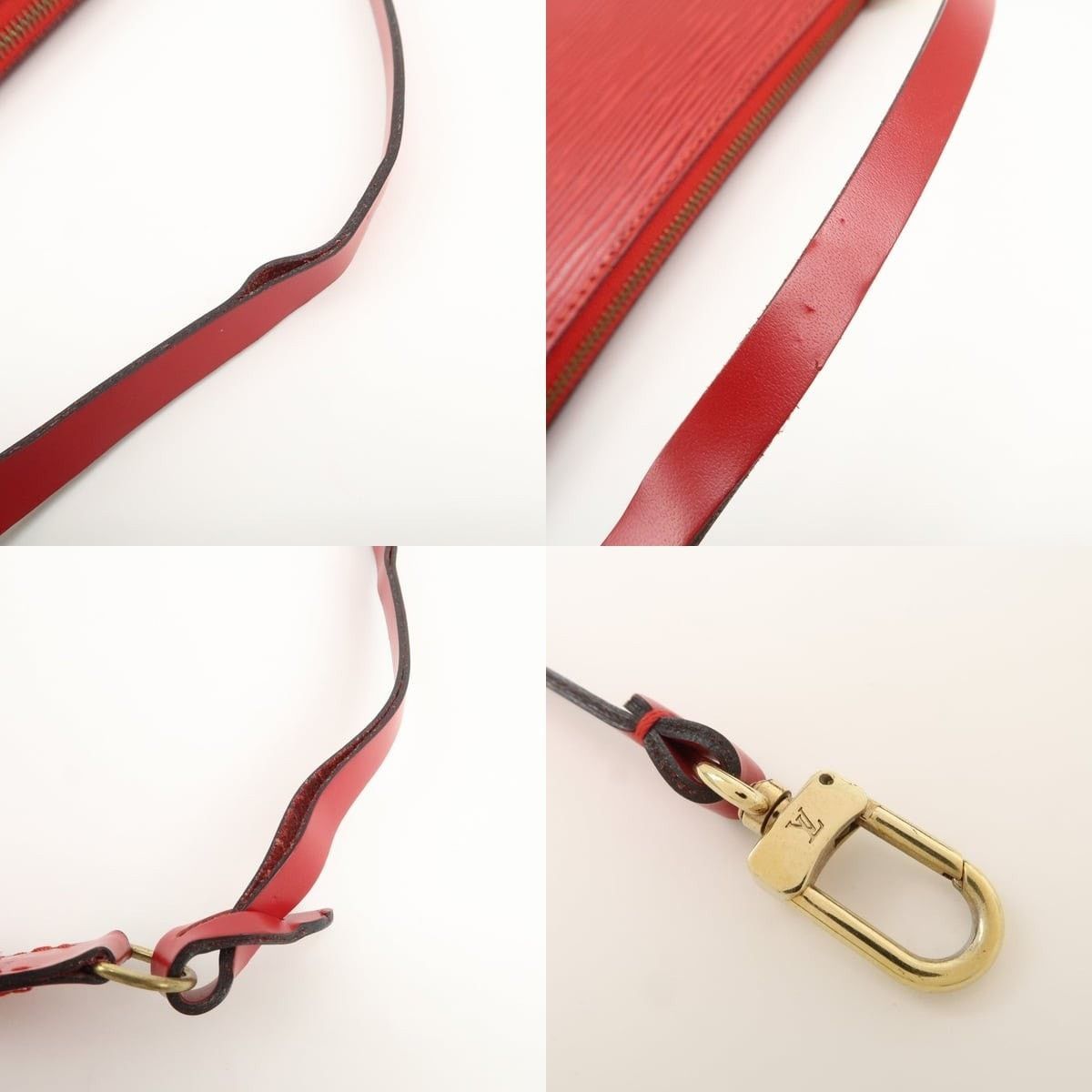 Louis Vuitton Louis Vuitton Epi Pochette Accessoires Pouch Leather Red Size ONE SIZE - 4 Thumbnail