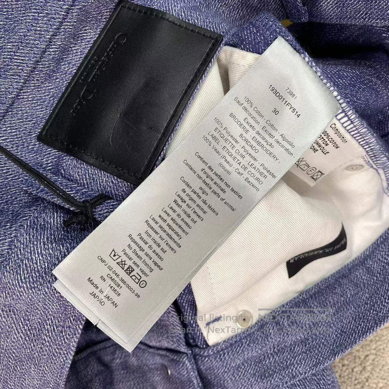 Dior Dior CD embroidered jeans| Size US 30 / EU 46 - 4 Thumbnail
