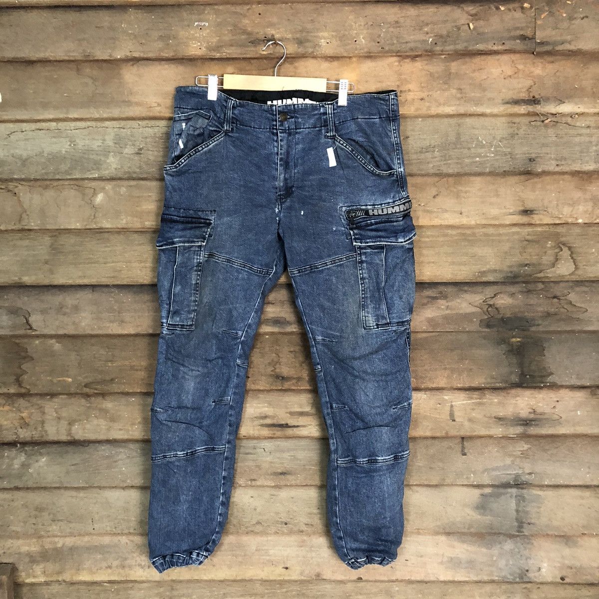 Hummel Hummer Blue Cargo Multipocket tactical denim Pants #7379 Size US 34 / EU 50 - 1 Thumbnail