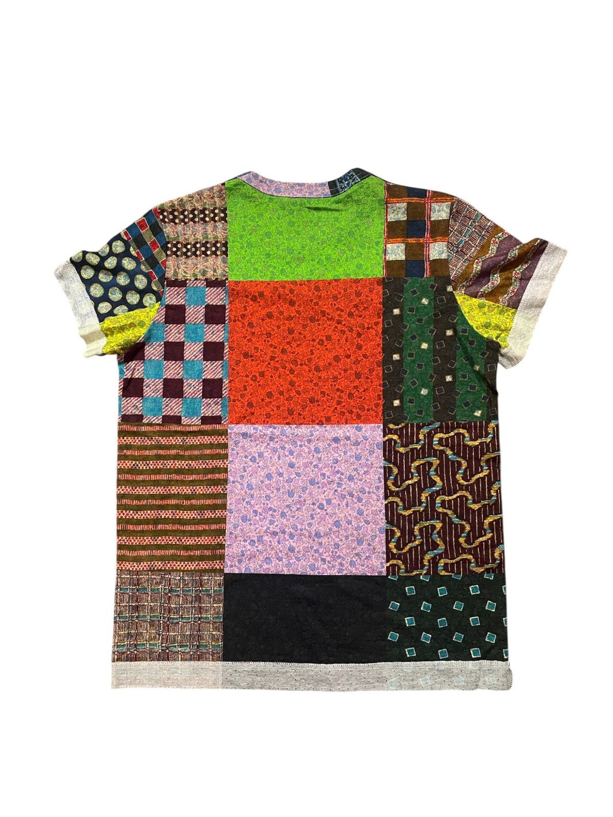 Comme des Garcons tricot Comme des Garçons multi-pattern patchwork t-shirt. Size S / US 4 / IT 40 - 2 Thumbnail