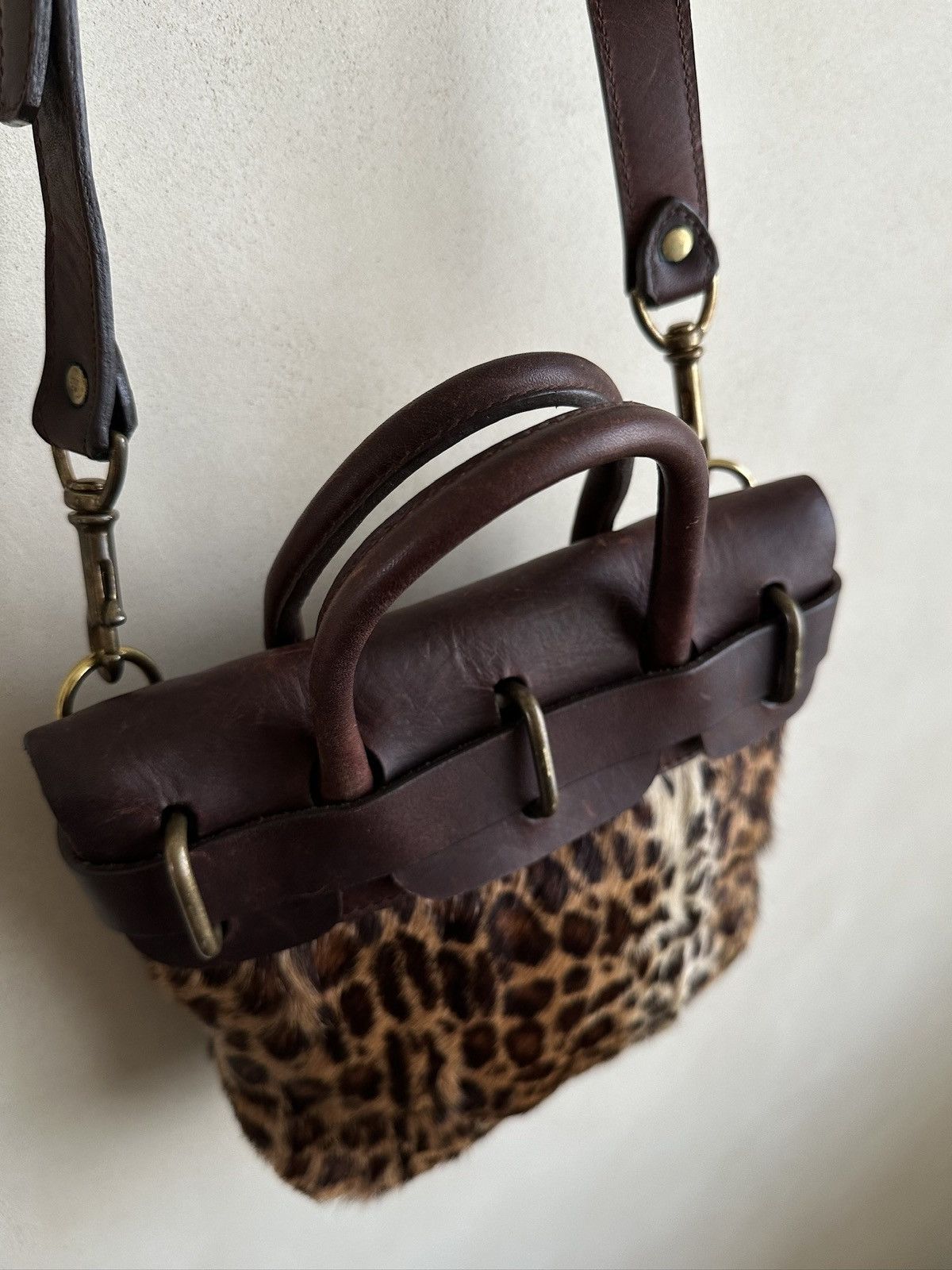 Visvim VISVIM MAIL SATCHEL XXS FR LEOPARD BAG Size ONE SIZE - 3 Thumbnail