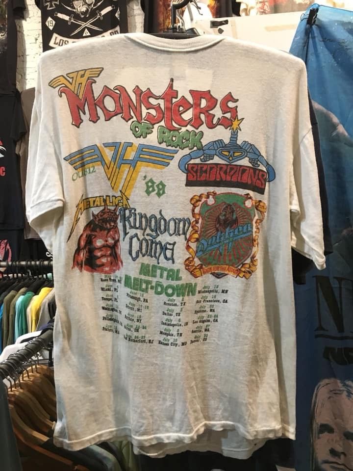 Vintage Van Halen Monsters of Rock 80s T-Shirt Sz. XL