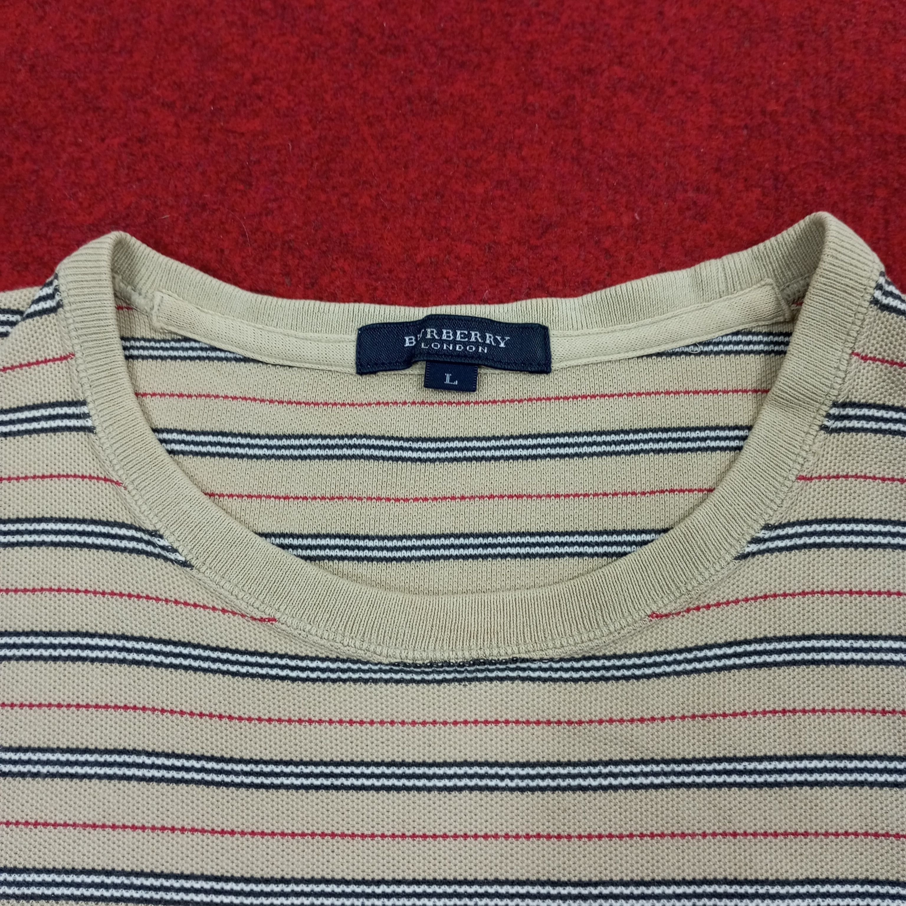 Burberry × Vintage Burberry London Luxury Brand Fashion Style Tshirt Size US L / EU 52-54 / 3 - 4 Thumbnail
