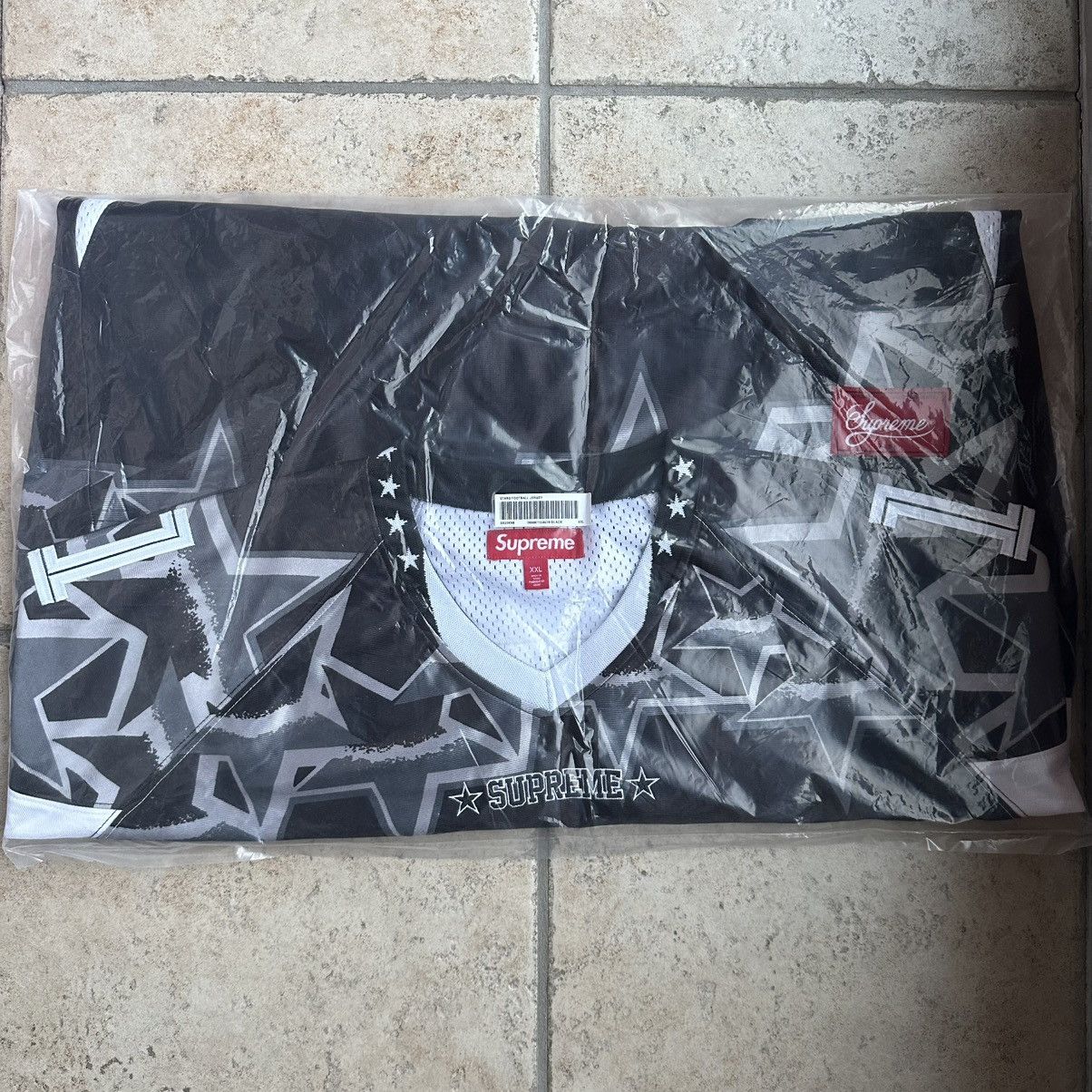シャツ Supreme Stars Football Jersey M Black Supreme Stars Football Jersey 