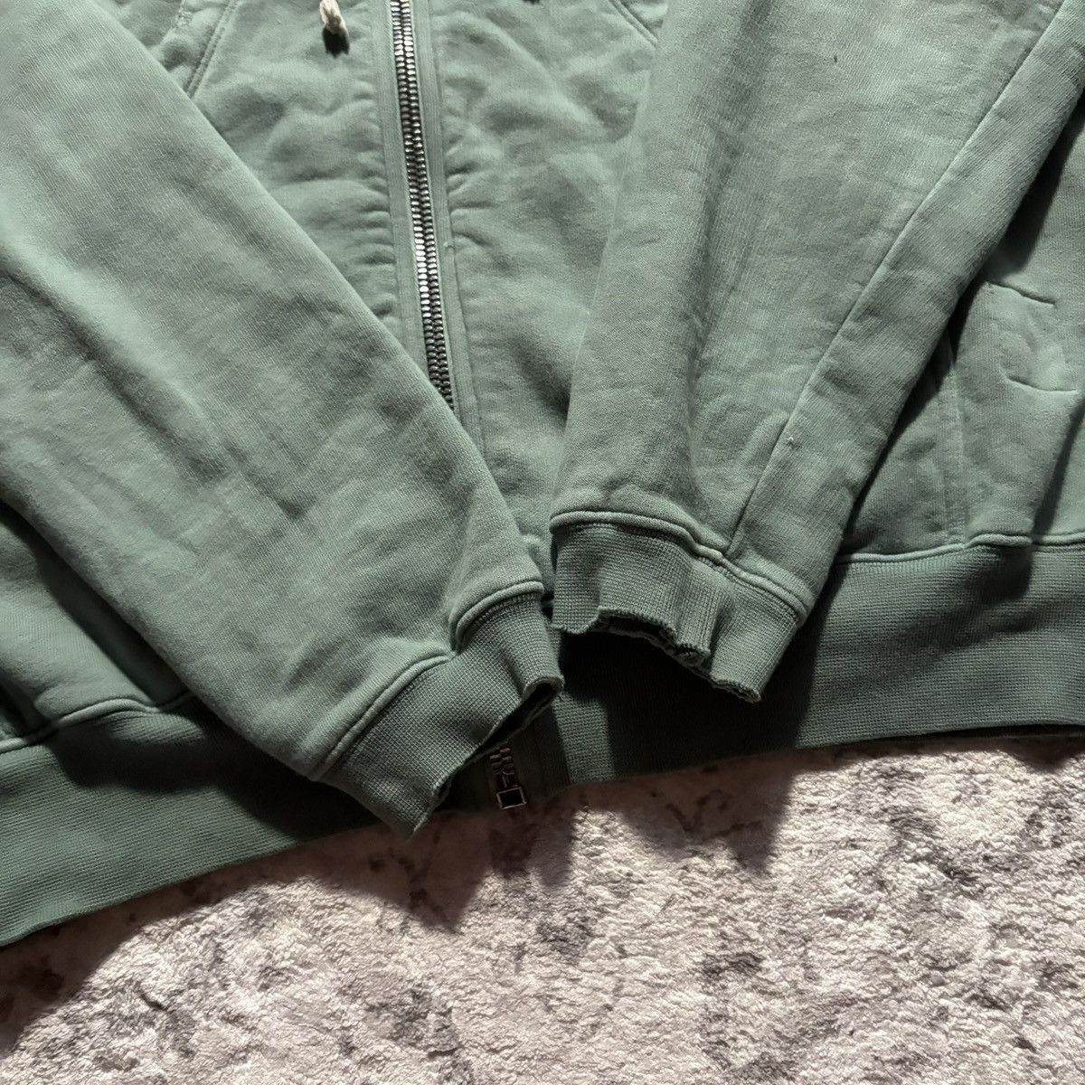 Rick Owens Drkshdw Rick Owens DRKSHDW Aqua Zip-Up Jason Hoodie | Size XL Size US XL / EU 56 / 4 - 2 Thumbnail