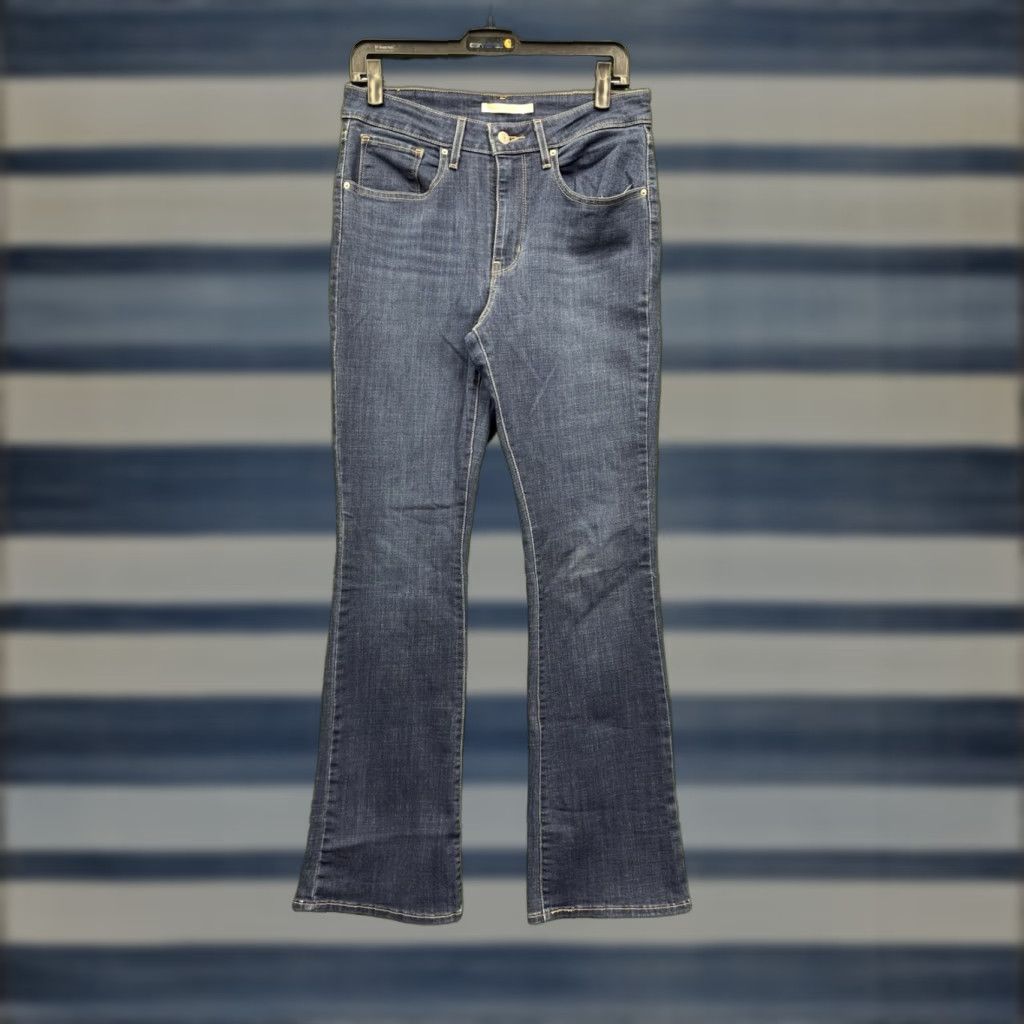 Levi's Levis 725 Jeans Womens 30x32 High Rise Bootcut Dark Wash Stretch Denim Workwear Size 30" / US 8 / IT 44 - 1 Thumbnail