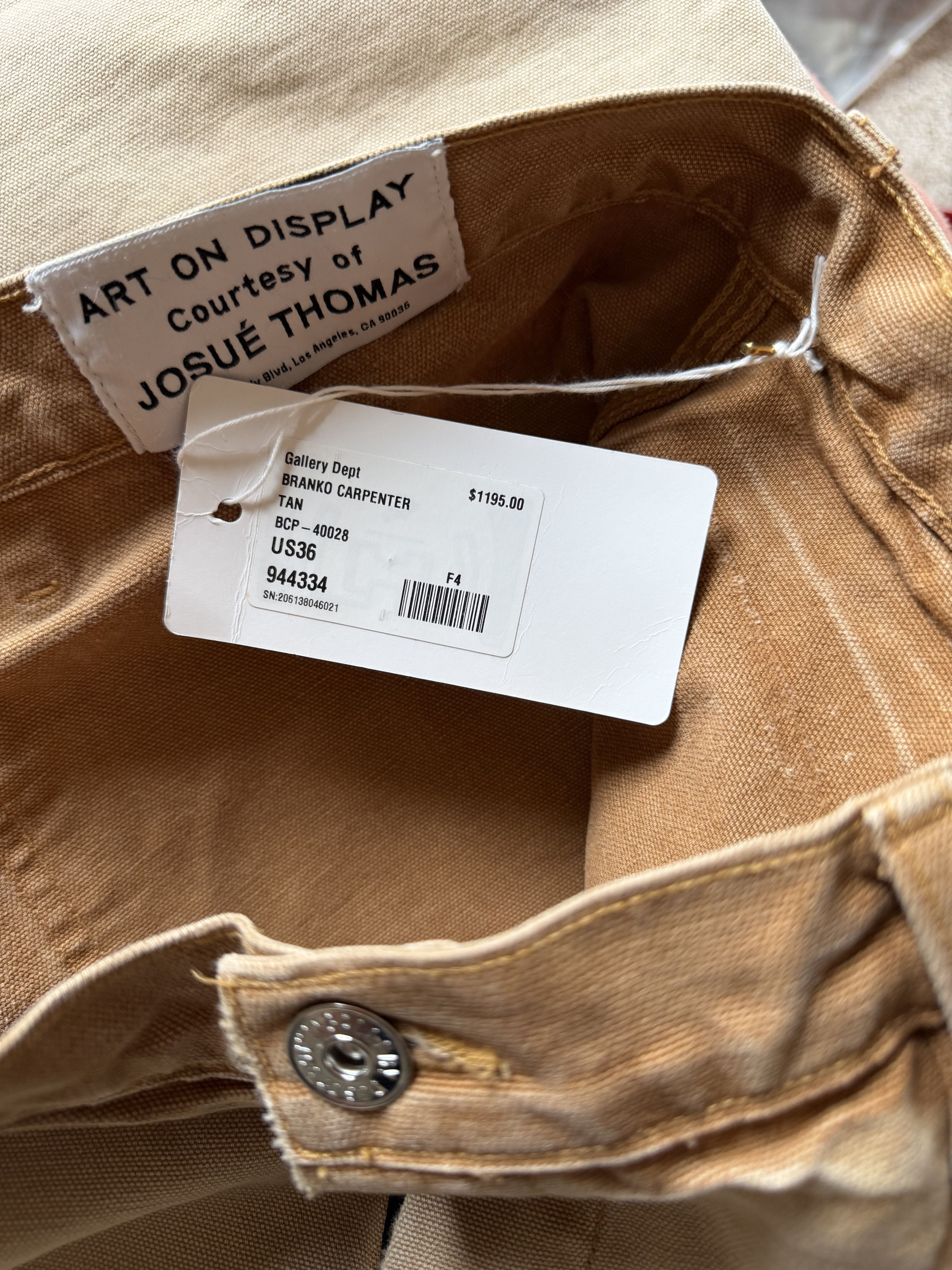 Gallery Dept. Gallery Dept. Branko Carpenter Pants in Tan Size US 36 / EU 52 - 9 Thumbnail