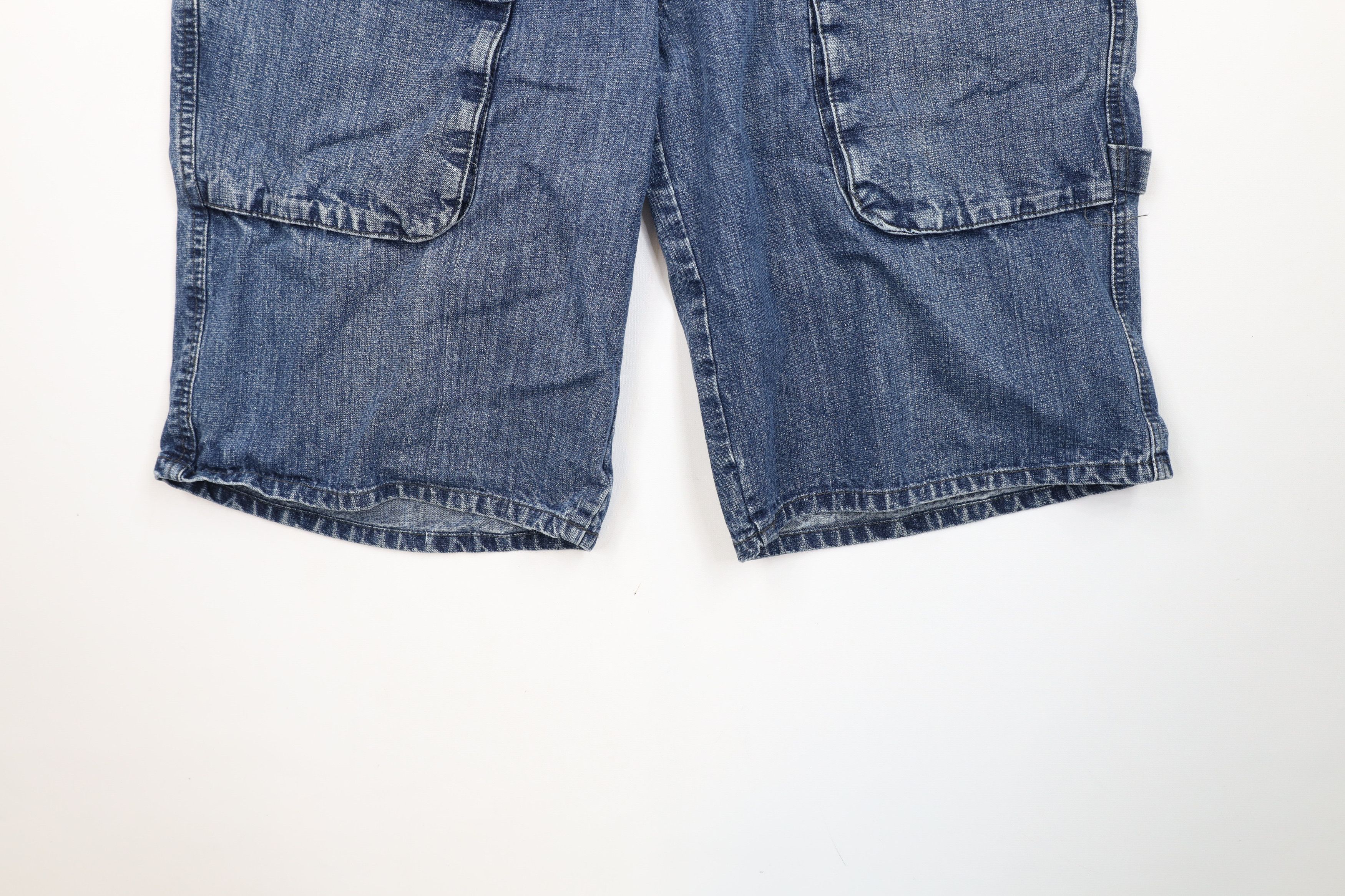 Vintage Vintage Y2K Streetwear Baggy Loose Fit Denim Cargo Shorts Size US 34 / EU 50 - 4 Thumbnail