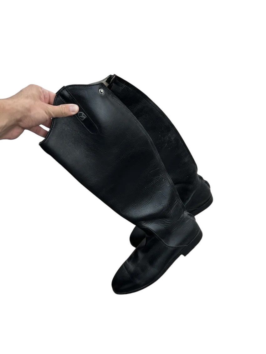 Vintage VTG Veltheim Rancher black Leather Tall Riding Boots Size US 8 / IT 38 - 8 Thumbnail
