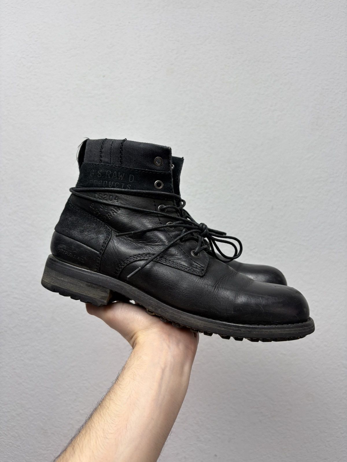 Hedi Slimane Vintage Y2K Black Leather Side Zip Boots Guidi Marsell Style Size US 9 / EU 42 - 1 Thumbnail