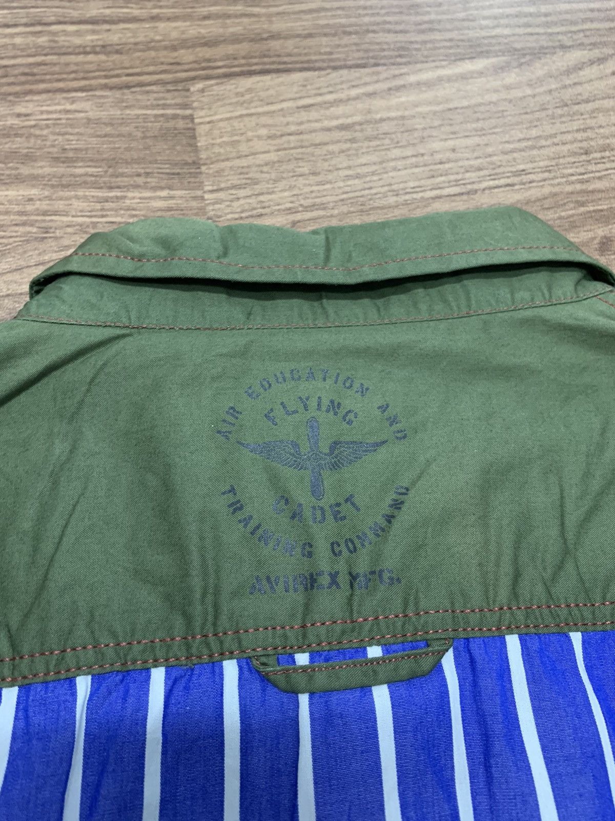 Avirex 🇯🇵 Remake Stripe Military Shirt 🇯🇵 Size US XL / EU 56 / 4 - 7 Thumbnail