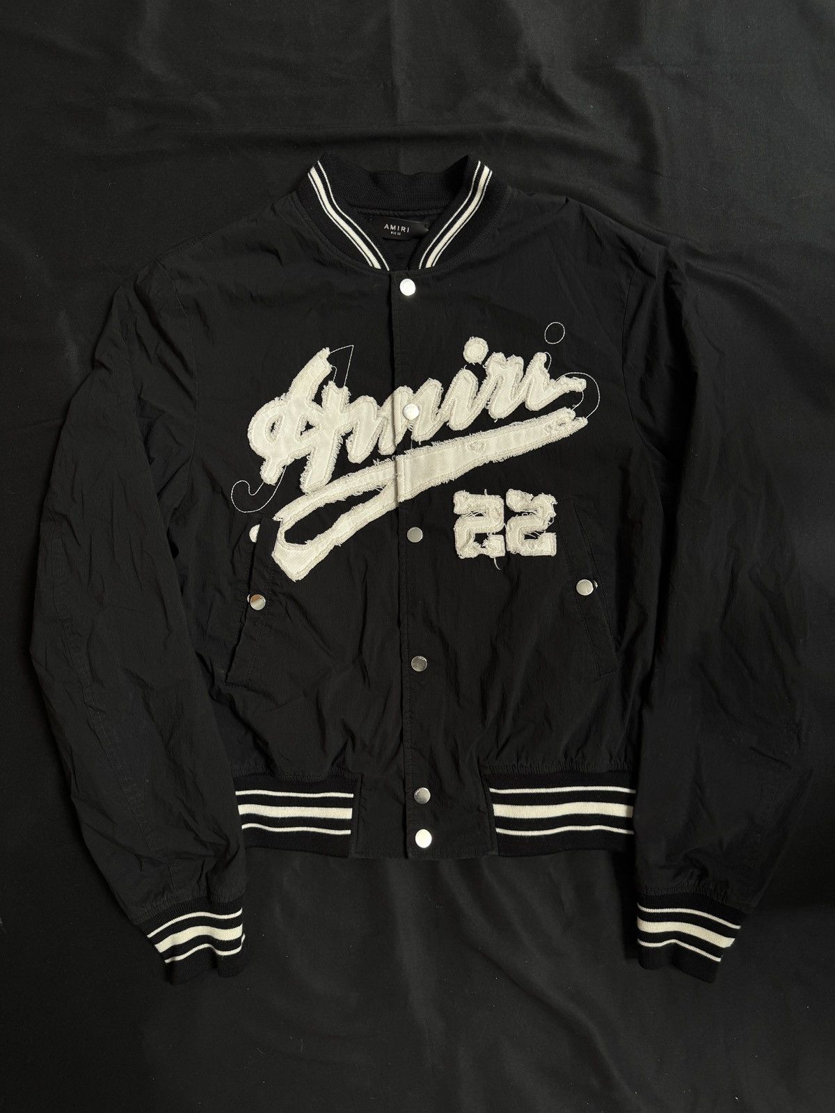 Amiri Amiri Old English Varsity Bomber Jacket Size US L / EU 52-54 / 3 - 1 Thumbnail