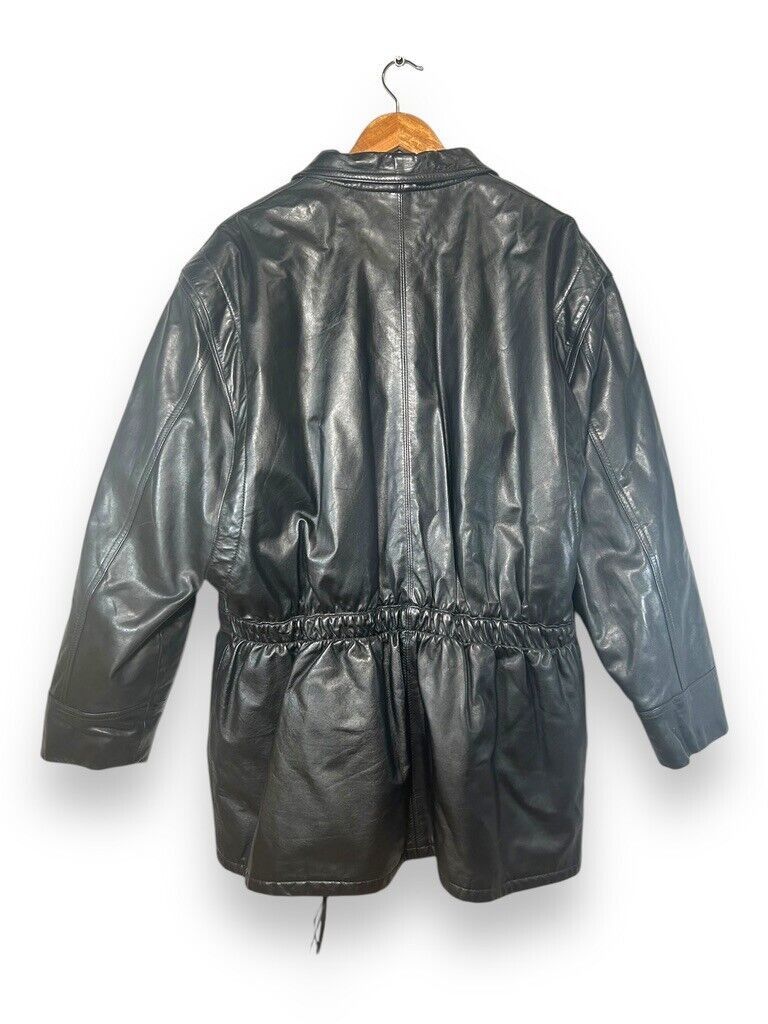 Dakota Grizzly Vintage 90s Grizzly Genuine Leather Bomber Button Up Jacket Size US XL / EU 56 / 4 - 2 Thumbnail