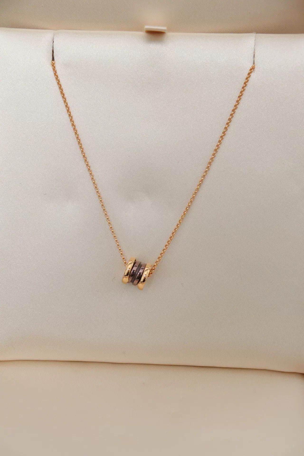 Bvlgari Bvlgari Slim Waist Necklace 18K RG 43cm No Accs Size ONE SIZE - 1 Thumbnail