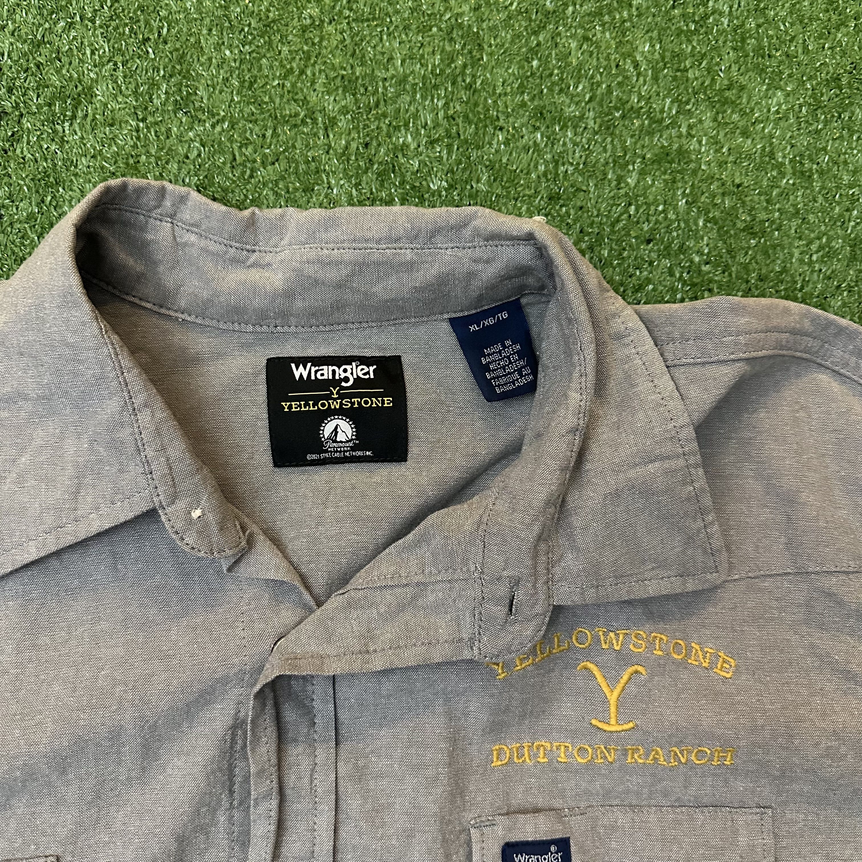 Wrangler Wrangler x Yellowstone Dutton Ranch L/S Western Snap Shirt Size US XL / EU 56 / 4 - 6 Thumbnail