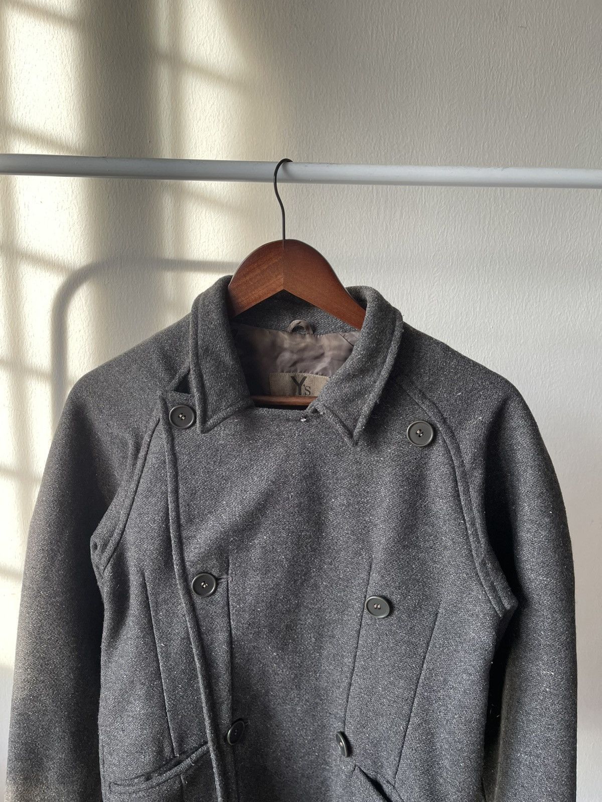 Yohji Yamamoto Rare 80s Yohji Yamamoto Asymmetrical Jacket Size US S / EU 44-46 / 1 - 9 Thumbnail