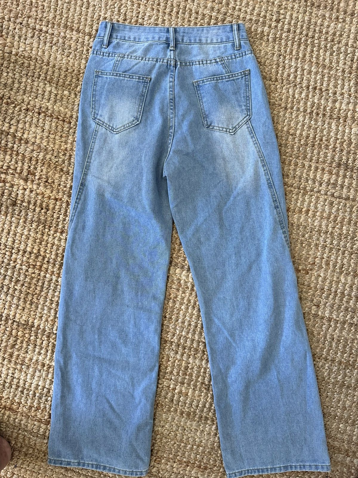 Other MICAS FADED WIDE STRAIGHT LEG JEANS SIZE SMALL NWT Size 26" / US 2 / IT 38 - 7 Thumbnail