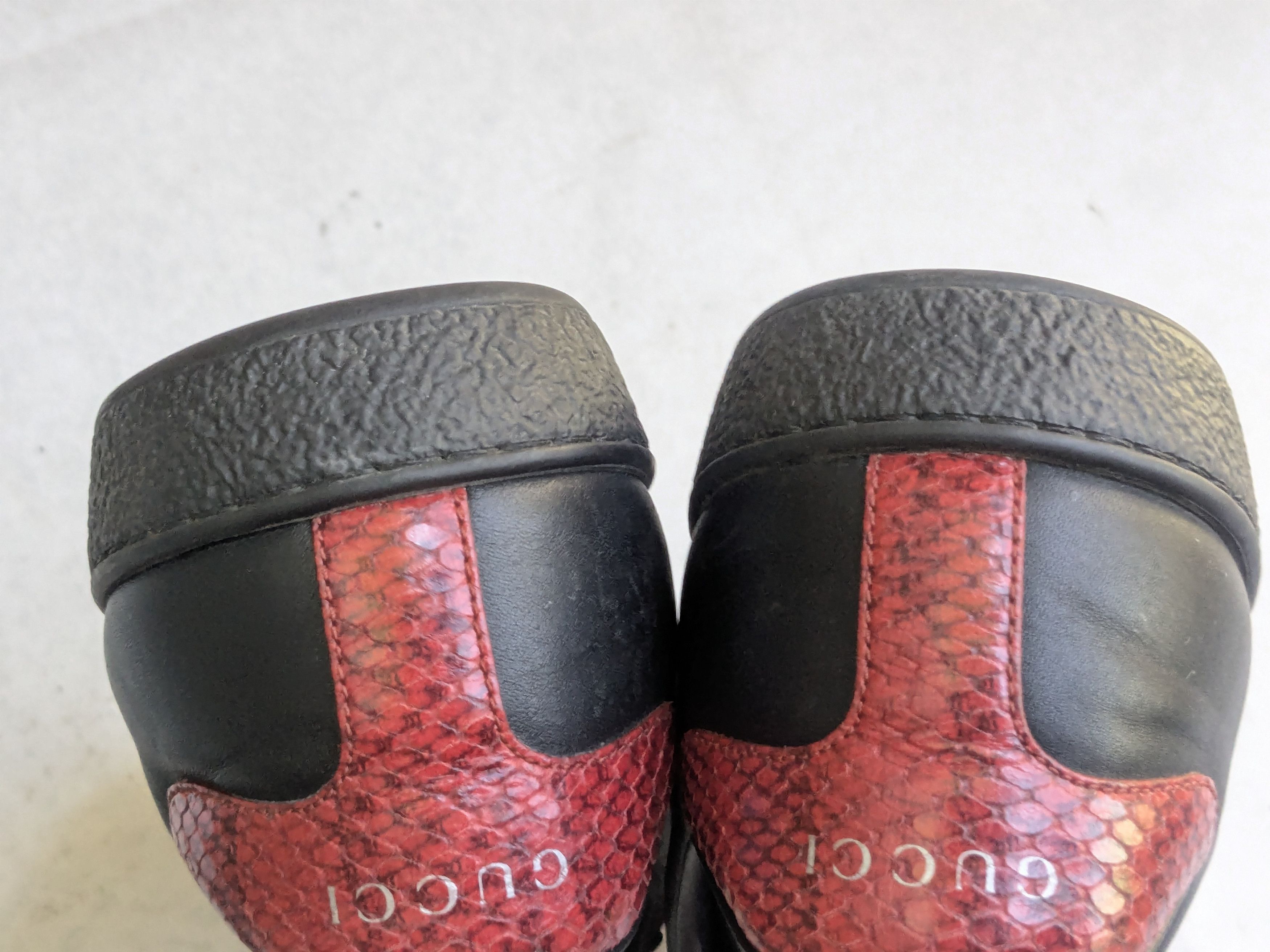 Gucci Gucci Ace Sneakers Black 9 Web Leather Low Tops Size US 9 / EU 42 - 13 Thumbnail