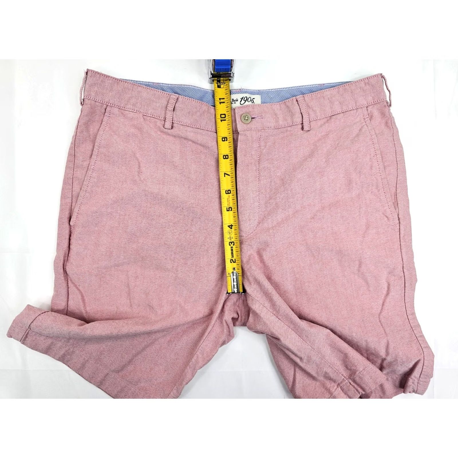 Jos. A. Bank Jos. A. Bank 1905 Golf Shorts Men 34 Red Heather Cotton Flat Front Pockets Inseam 9.5" Casual EUC Size US 34 / EU 50 - 4 Thumbnail