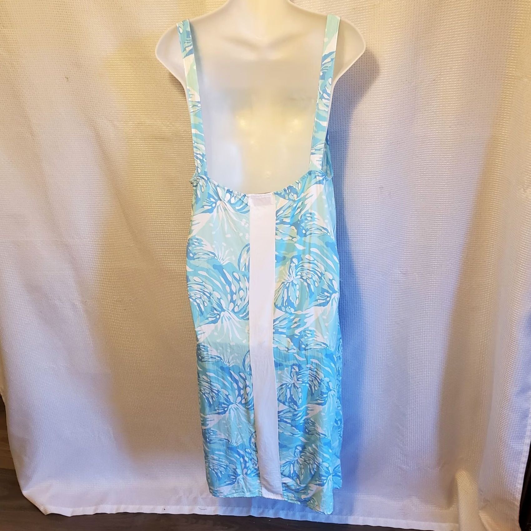 Vintage Lilibridge Womens M Oversized Floral Dress Beach Cover Up Tropical Boho Coast Size M / US 6-8 / IT 42-44 - 3 Thumbnail