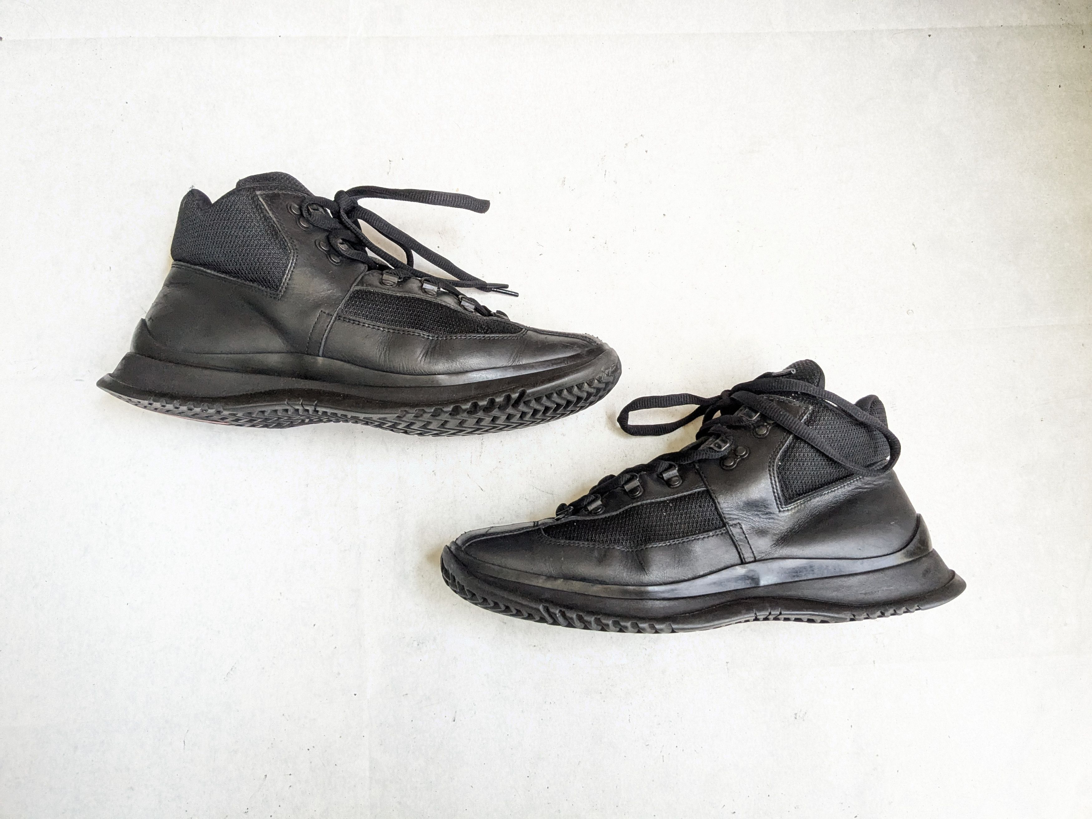 Prada Prada Combat Boots Black 10.5 High Tops Size US 10.5 / EU 43-44 - 1 Thumbnail