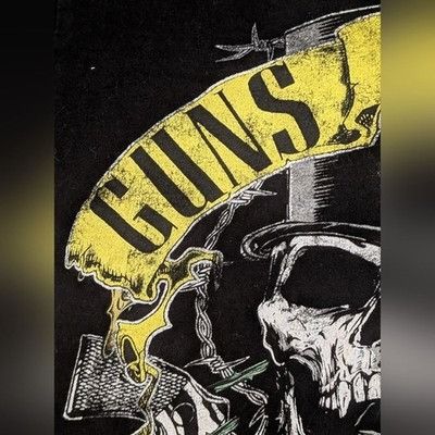 Bravado Guns N' Roses 2023 Band T-Shirt Skull Graphic Black M Metal Size US M / EU 48-50 / 2 - 3 Thumbnail