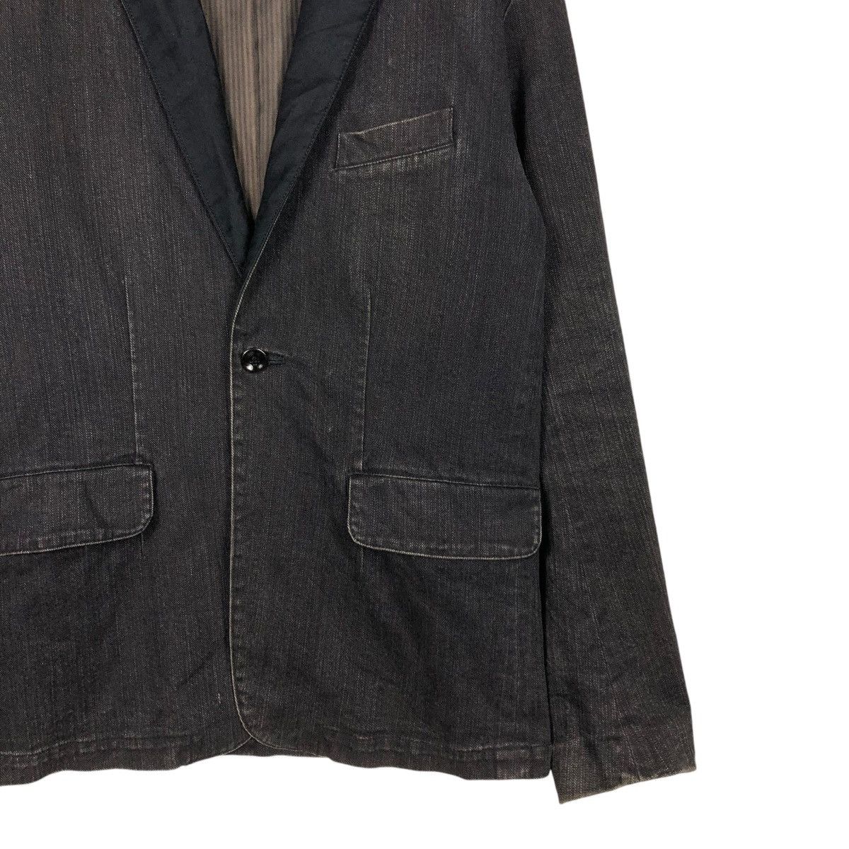 Japanese Brand 🔥VINTAGE CHORE WORK JACKET MONTAGE STRIPED ISSEY MIYAKE Size US M / EU 48-50 / 2 - 7 Thumbnail