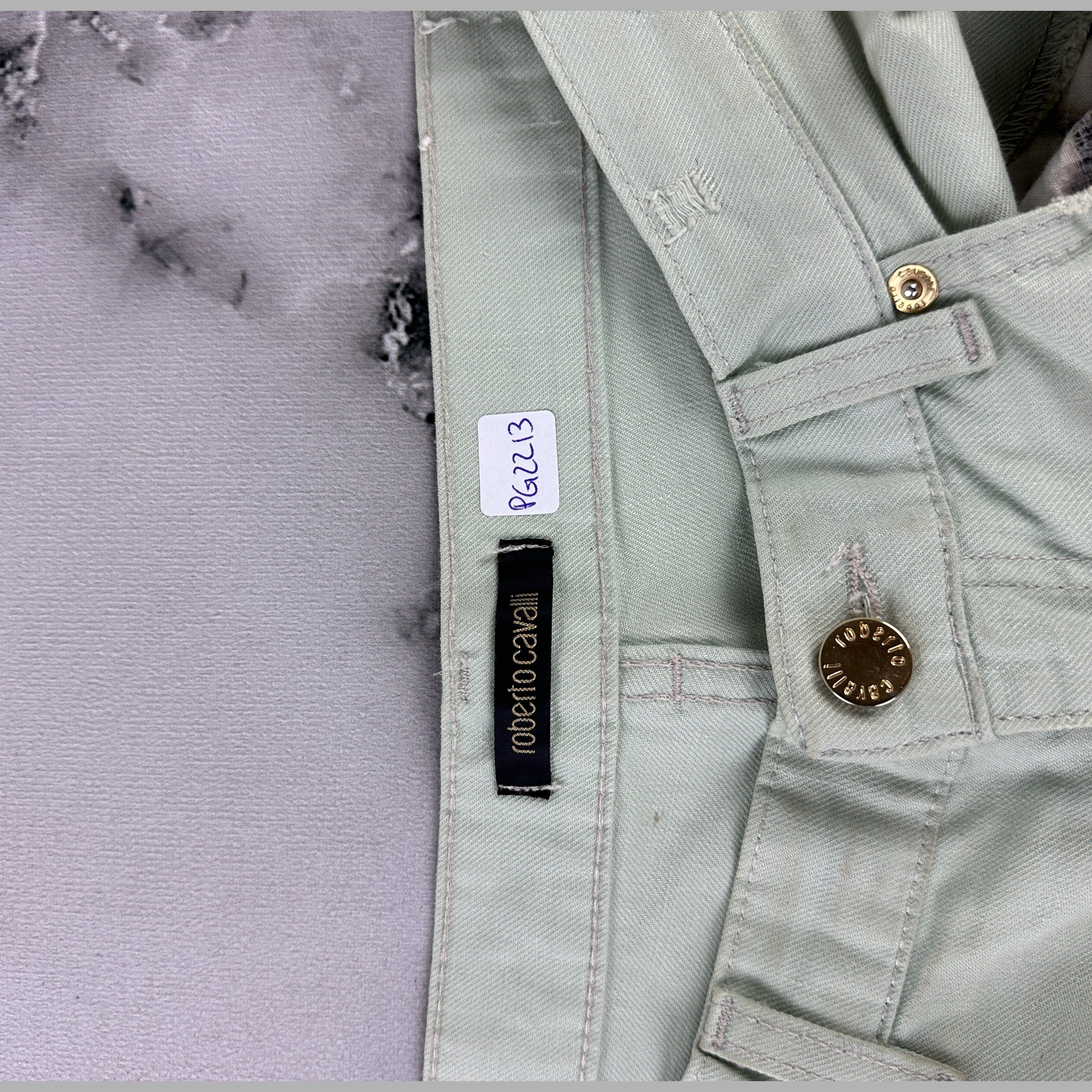 Roberto Cavalli Pantaloni Roberto Cavalli Logo Scritta – Taglia L Size 33" - 3 Thumbnail