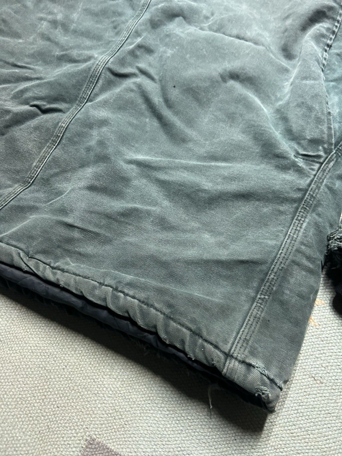 Vintage Vtg Carhartt J22 HTG Arctic Work Jacket Hunter Green Fade XL Size US XL / EU 56 / 4 - 10 Thumbnail