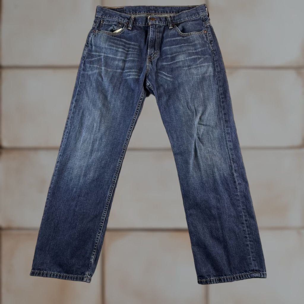 Levi's VINTAGE Levi's Jeans 569 Men 33x32 Blue Distressed Straight Denim 500 Series Regular Size US 33 - 1 Thumbnail