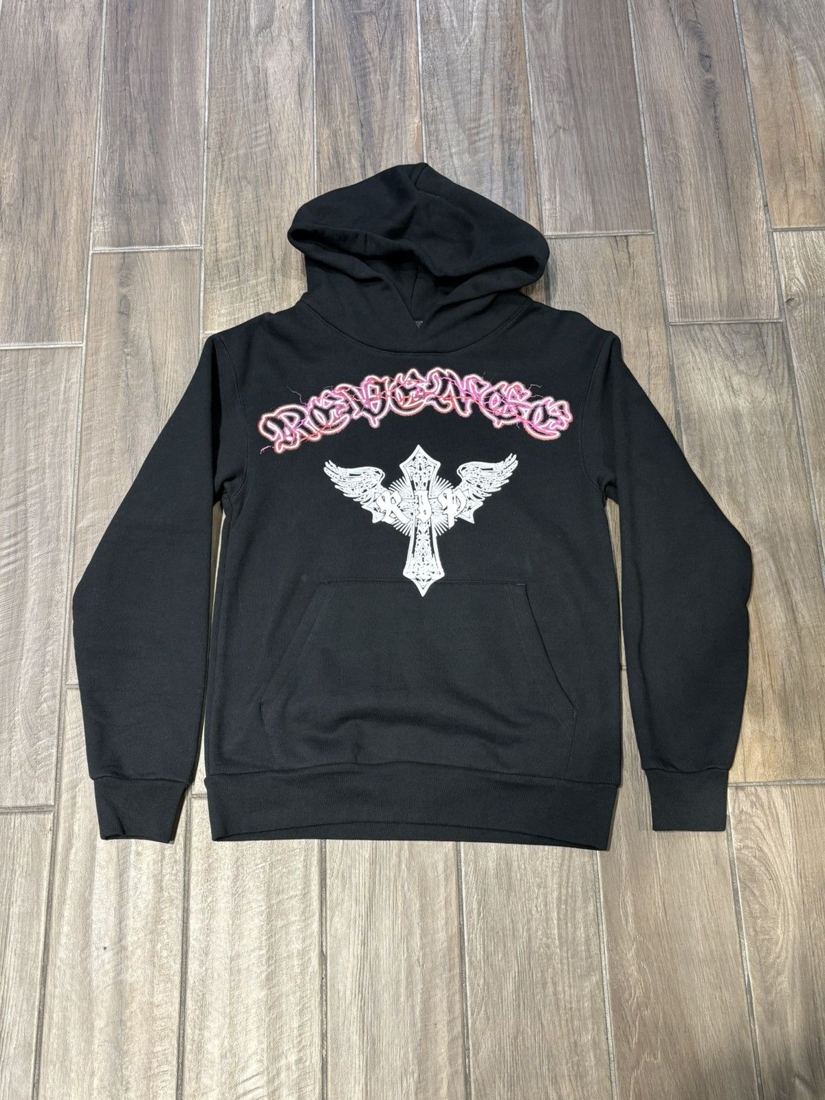 Revenge REVENGE “SKELETON ANGEL” HOODIE - SIZE SMALL - (BLACK) Size US S / EU 44-46 / 1 - 1 Thumbnail