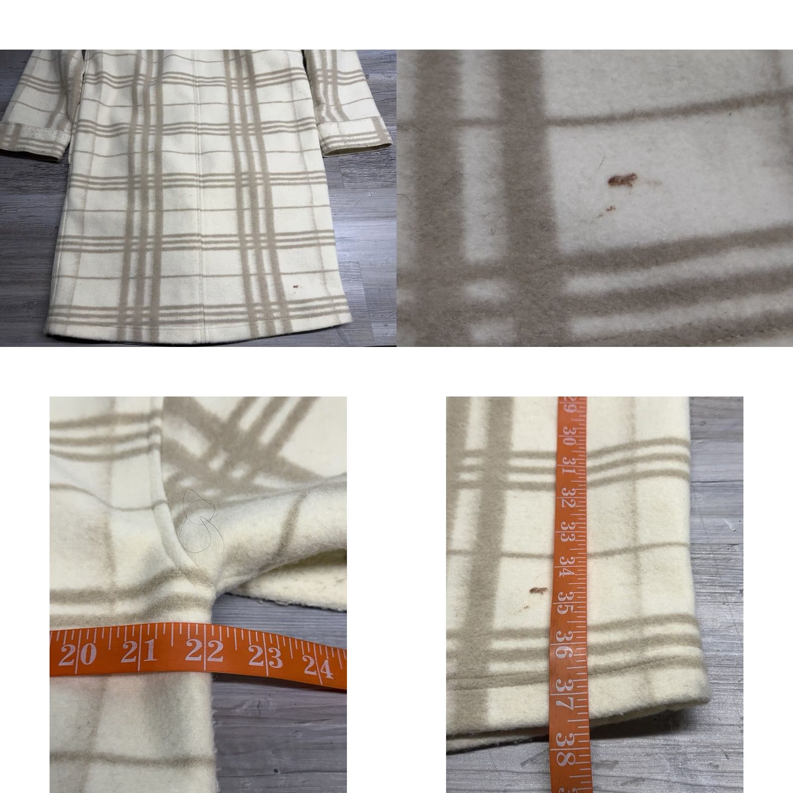 Vuori Vuori Flannel Shirt Jacket M Beige Plaid Lined Snap Shacket Button-Up Men Size US M / EU 48-50 / 2 - 9 Thumbnail