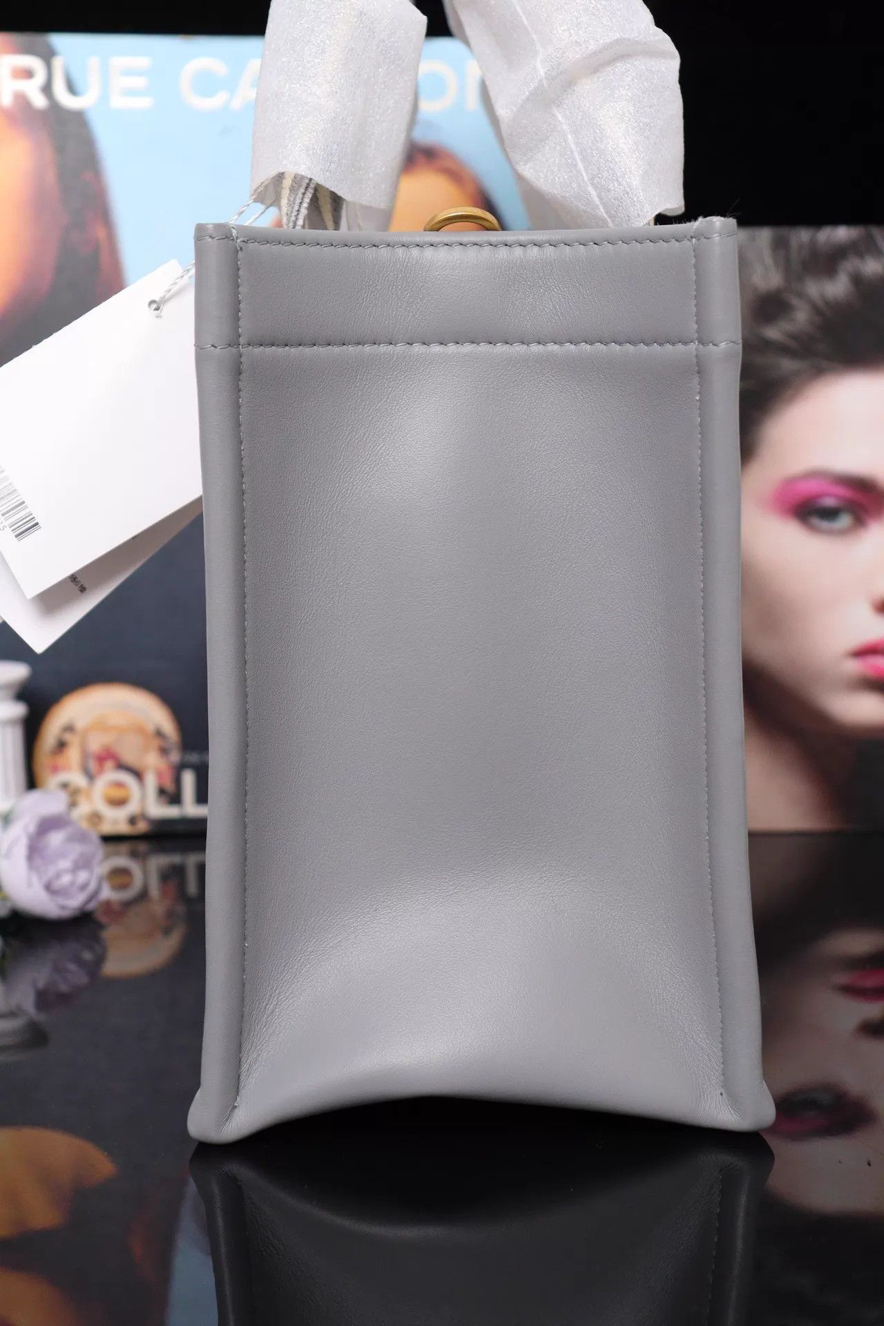 Dior Dior Book Tote Gray 26.5x22x14.5 25 Dust Bag/Strap Size ONE SIZE - 4 Thumbnail
