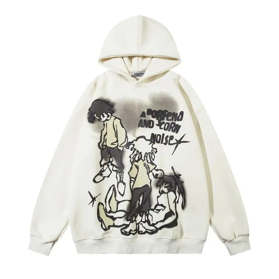 Japanese Brand × Other Cartoon Graphic Sweatshirt Hoodie Anime Harajuku Style Size US L / EU 52-54 / 3 - 1 Thumbnail