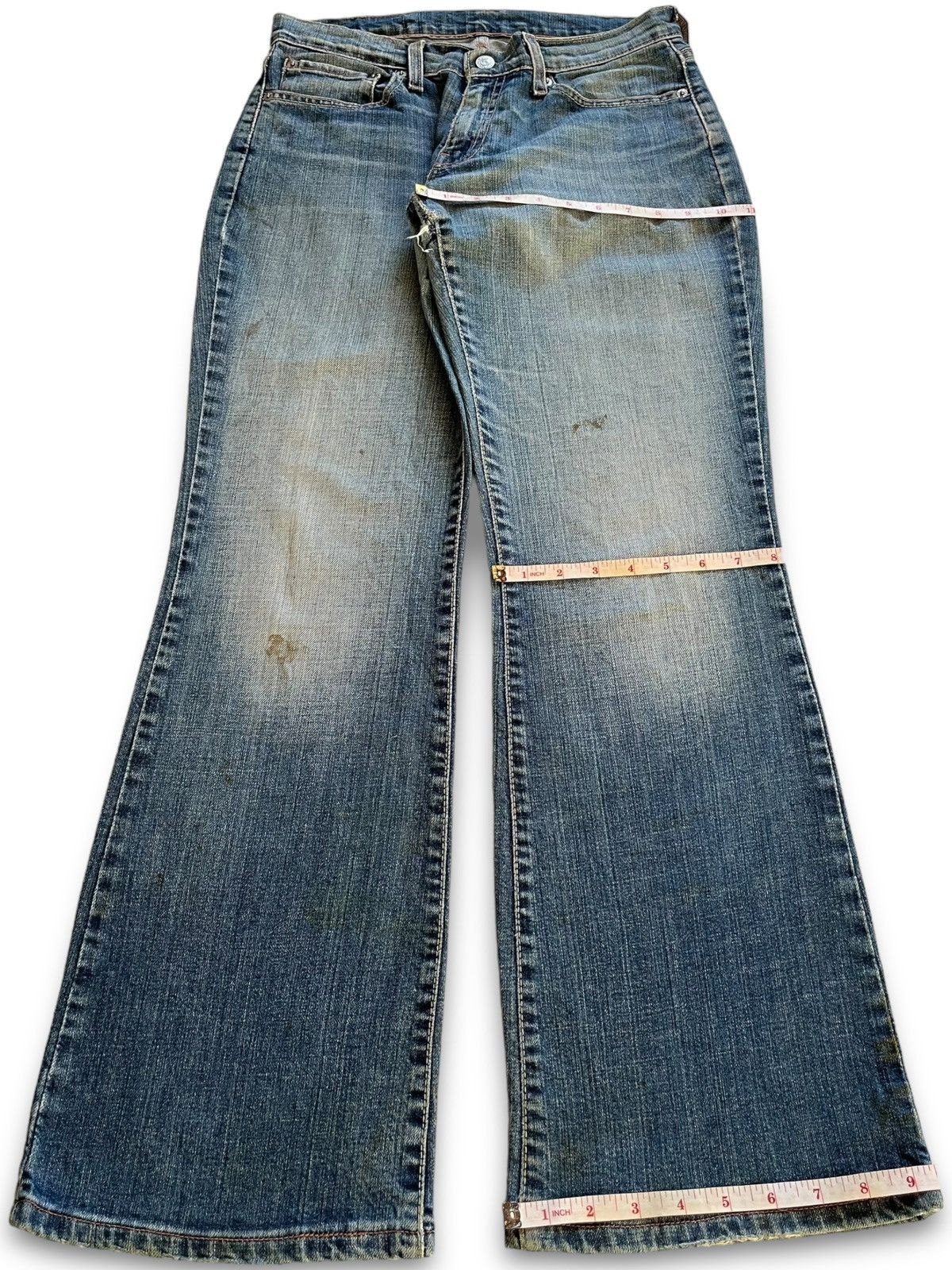 Levi's × Levi's Vintage Clothing Vintage 90s Levis 529 Faded Wash Distressed Flare Jeans Size US 29 - 12 Thumbnail
