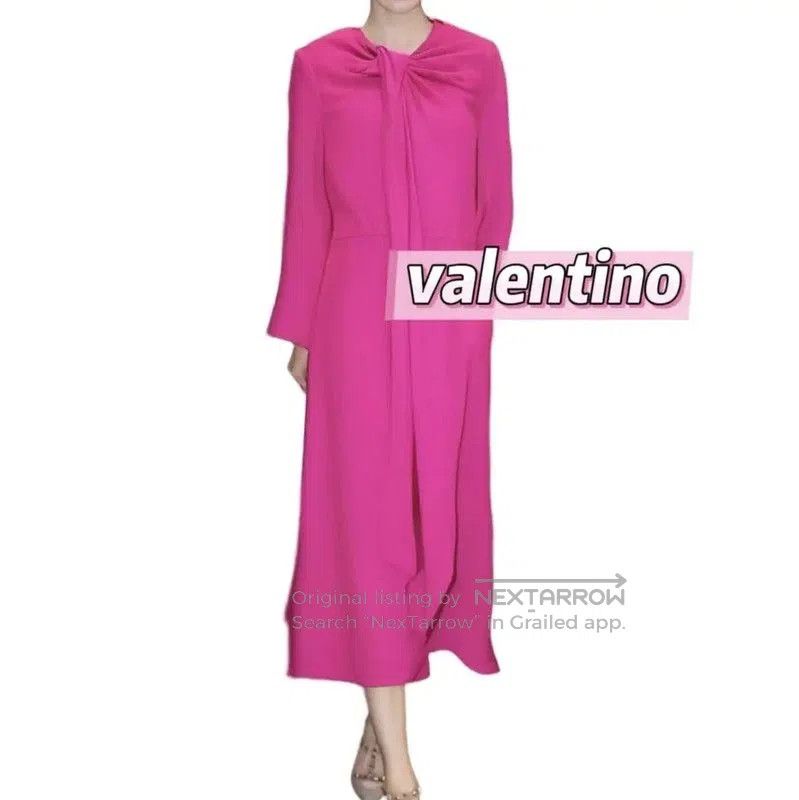 Valentino Valentino Pink Long Sleeve Dress . Size XS / US 0-2 / IT 36-38 - 2 Thumbnail