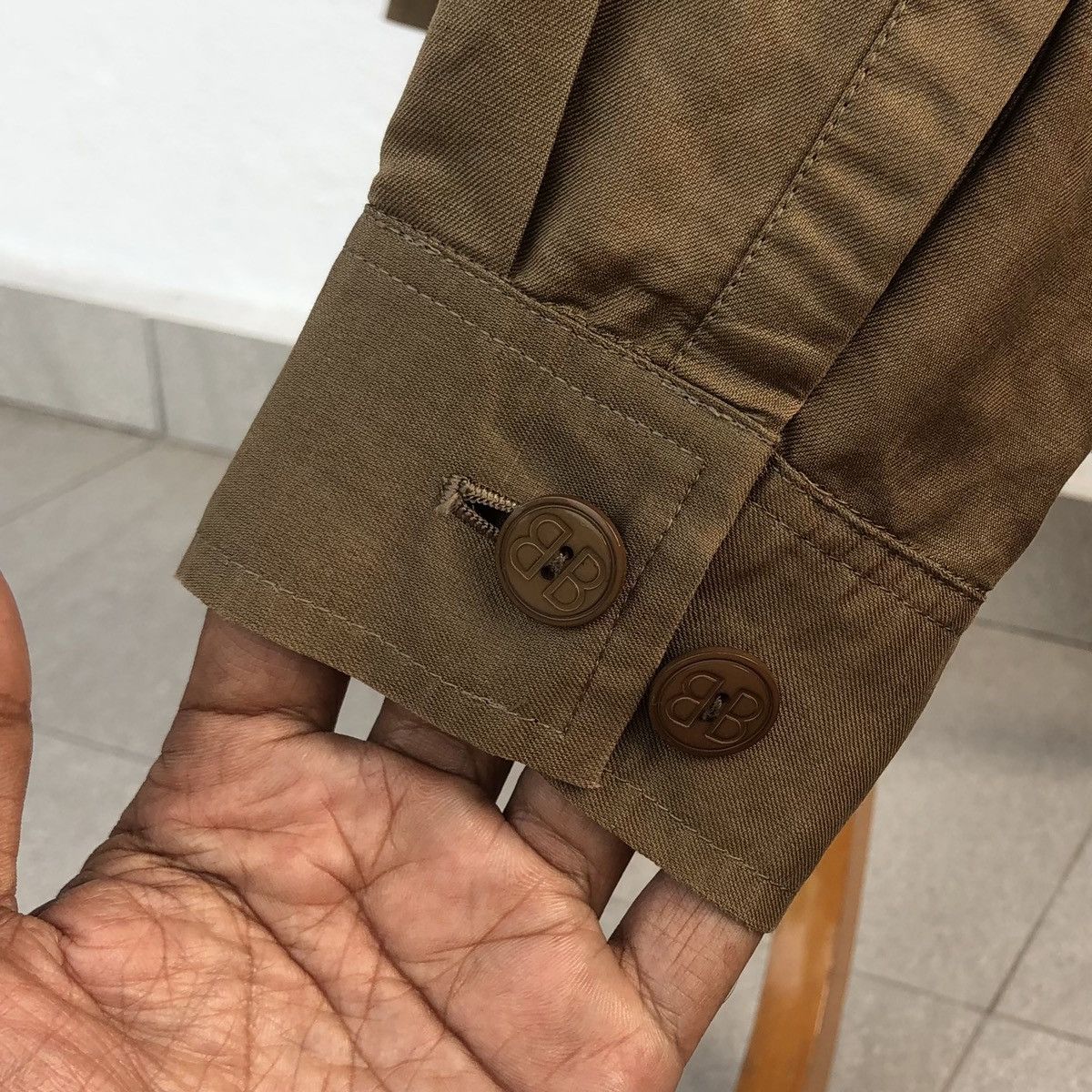 Balenciaga Vintage 90s Balenciaga Sport Linen Double Breasted Jacket Size US M / EU 48-50 / 2 - 11 Thumbnail