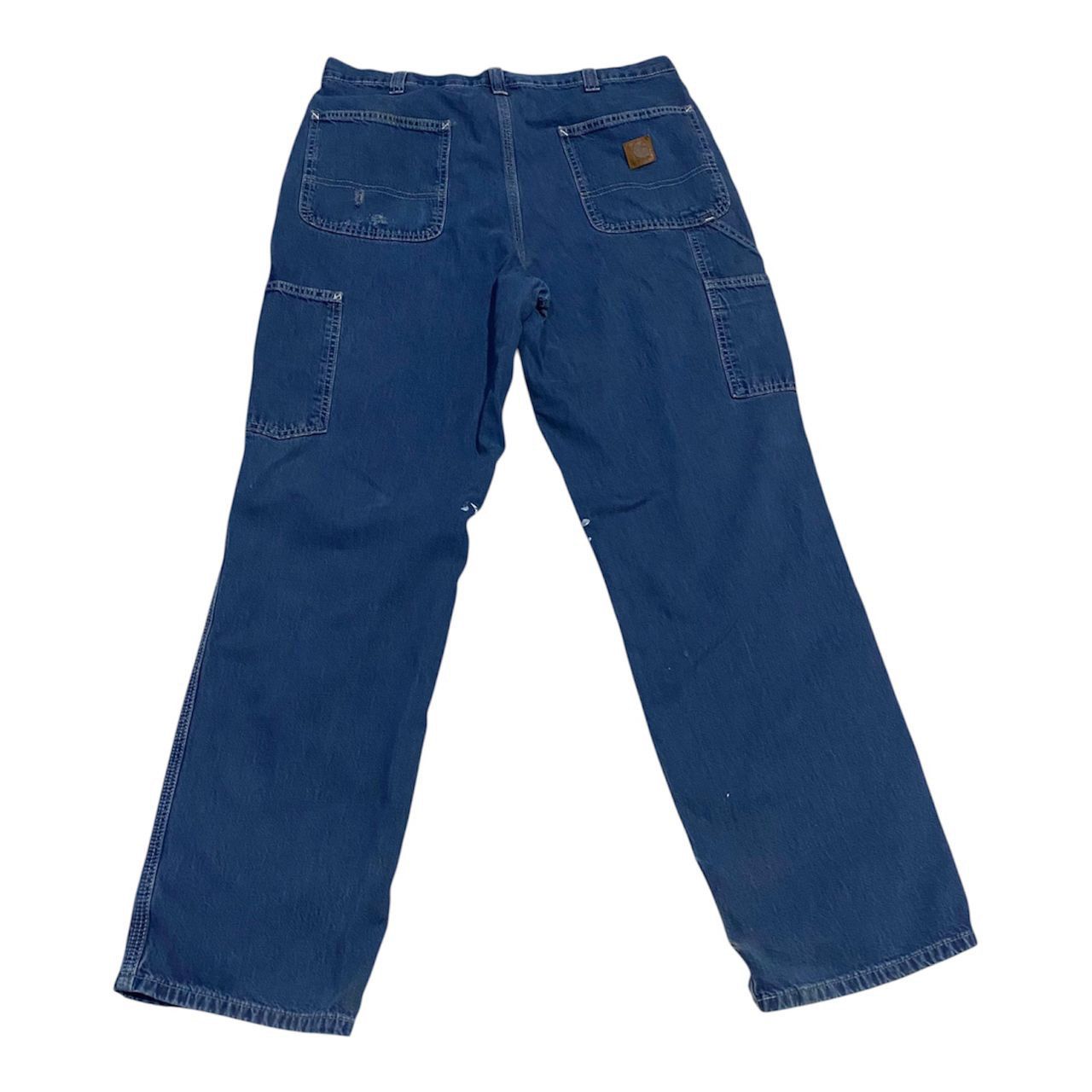 Carhartt Carhartt carpenter dungaree Distress Paint Splater jeans Size US 33 - 2 Thumbnail