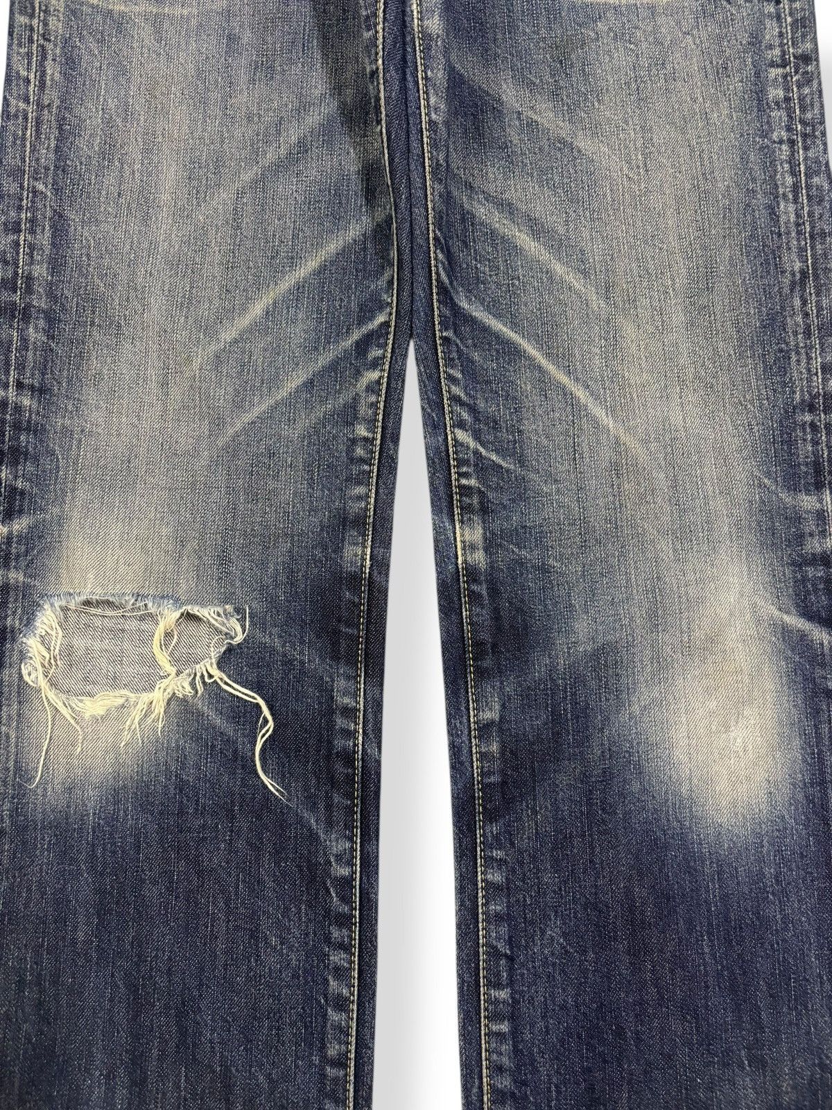 Undercover × Uniqlo Vintage Uniqlo S002 Regular Straight Distressed Grunge Jeans Size US 30 / EU 46 - 5 Thumbnail
