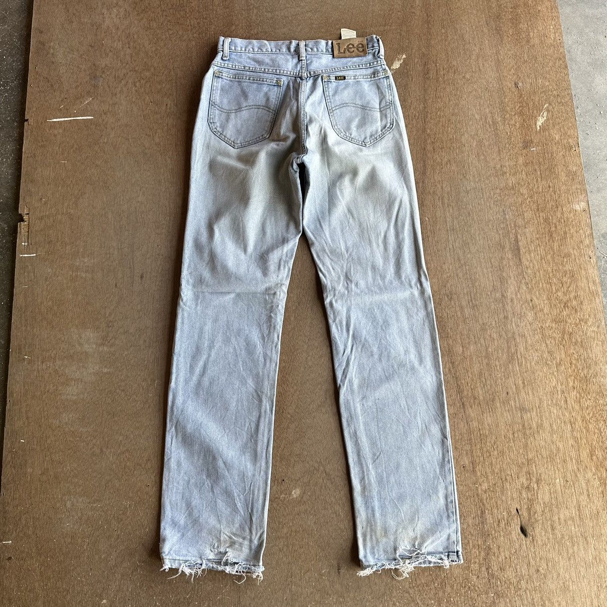 Lee VINTAGE LEE RIDERS JEANS LIGHTWASH DISTRESSED DENIM PANTS Size US 28 / EU 44 - 11 Thumbnail