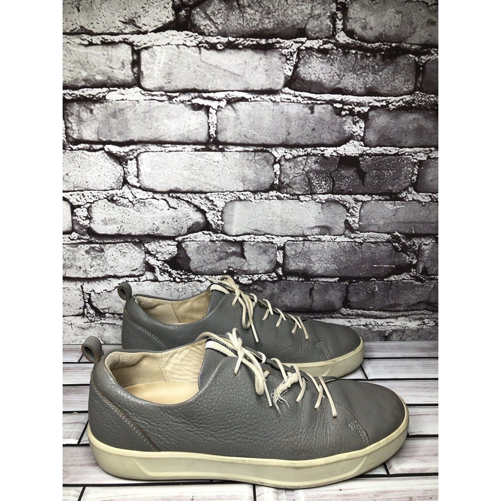 Ecco Ecco Danish Gray Leather Lace Up Casual Low Sneaker Shoes Wo Size US 10 / IT 40 - 15 Thumbnail