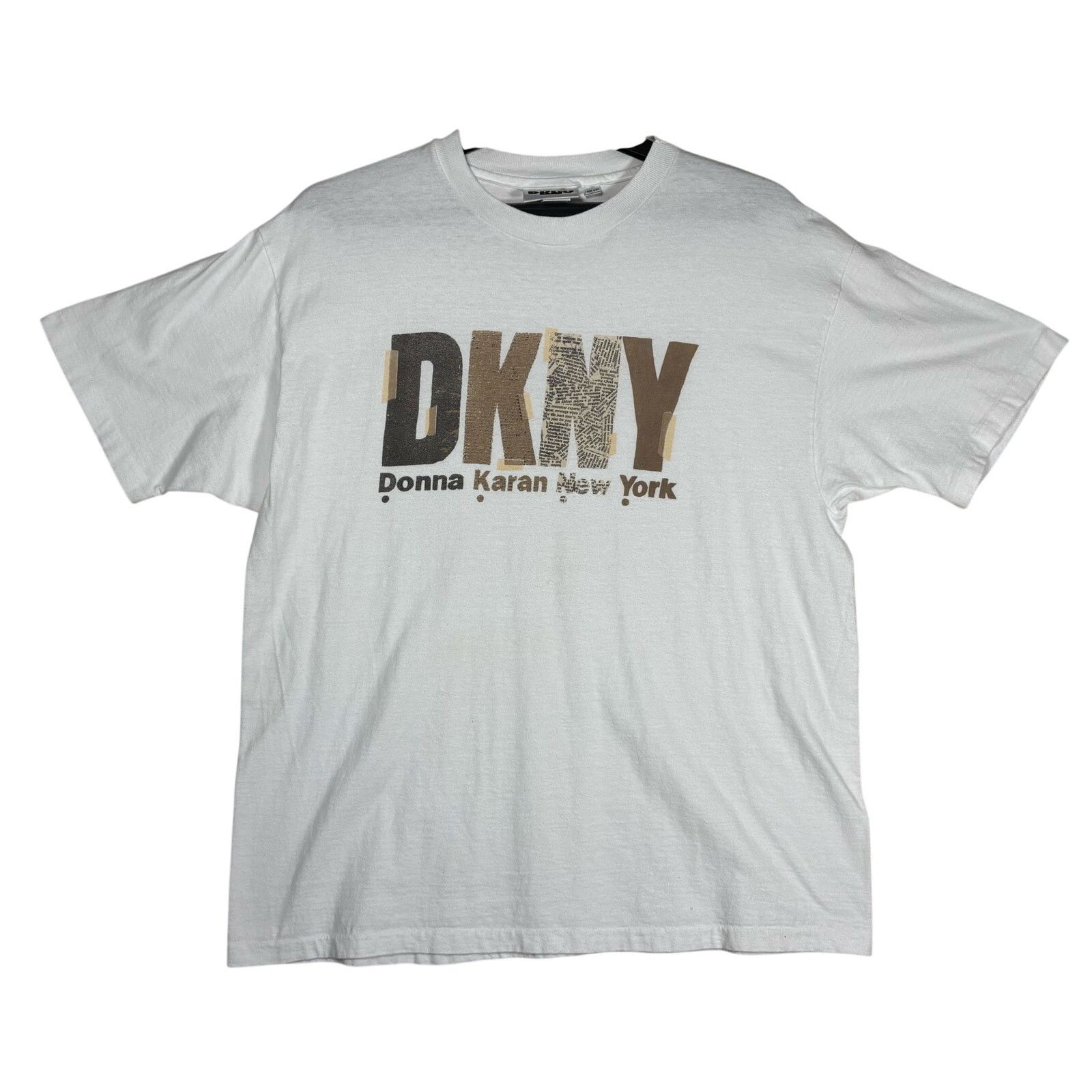 DKNY DKNY Donna Karan New York Graphic T Shirt White Made USA L Size US L / EU 52-54 / 3 - 1 Thumbnail