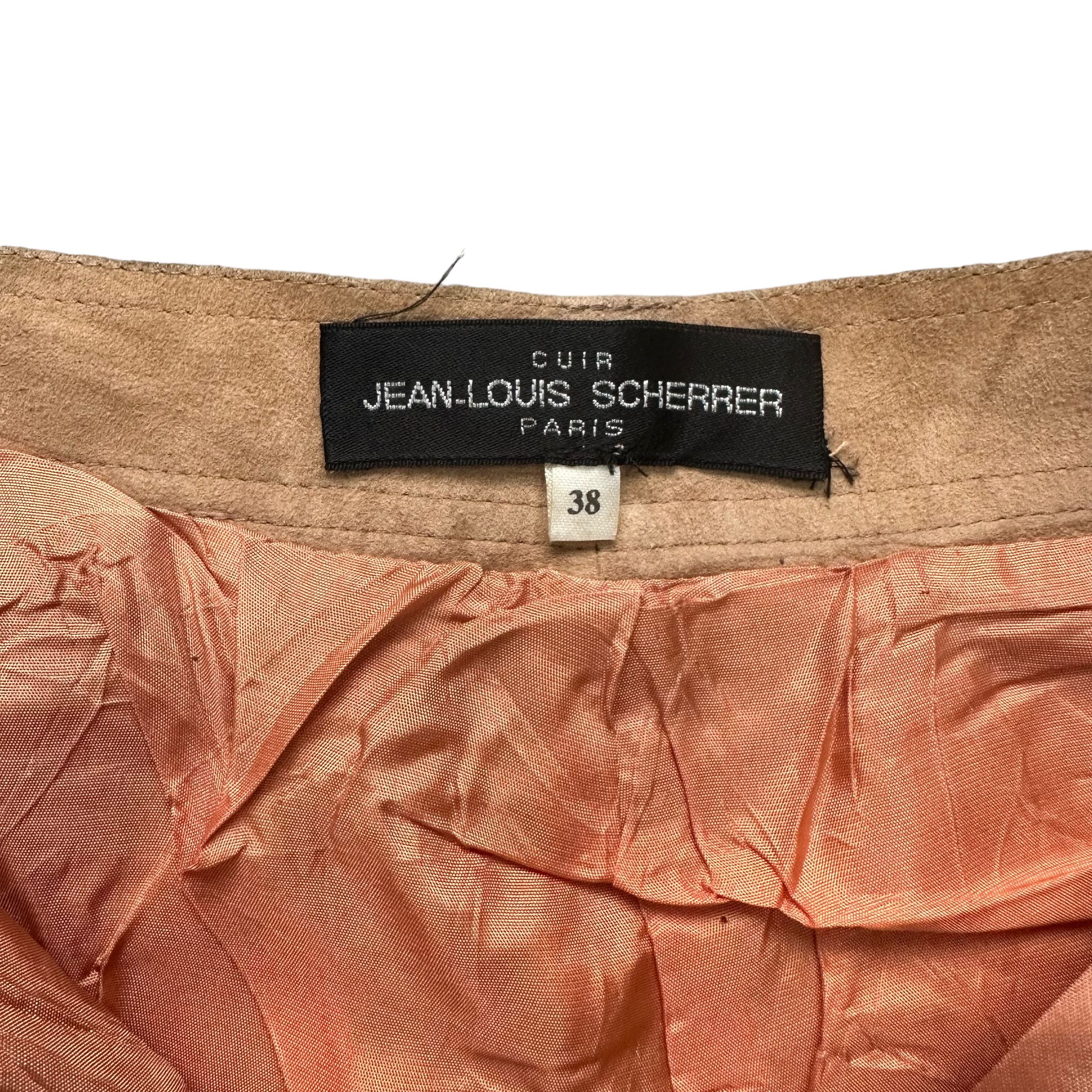 Jean-Louis Scherrer VINTAGE JEAN LOUIS SCHERRER SUEDE LEATHER PANT #8397-007 Size 26" / US 2 / IT 38 - 6 Thumbnail
