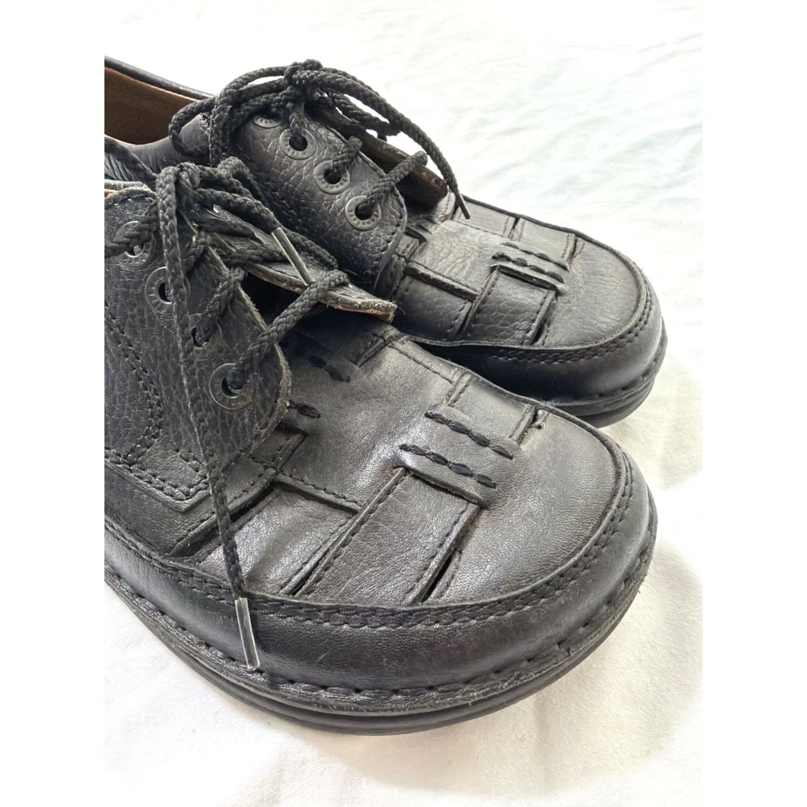 Birkenstock Birkenstock Womens Fisherman Lace Up Flats Black Leather 6 37 Shoes Sandal Adults Womens Size US 6 / IT 36 - 3 Thumbnail