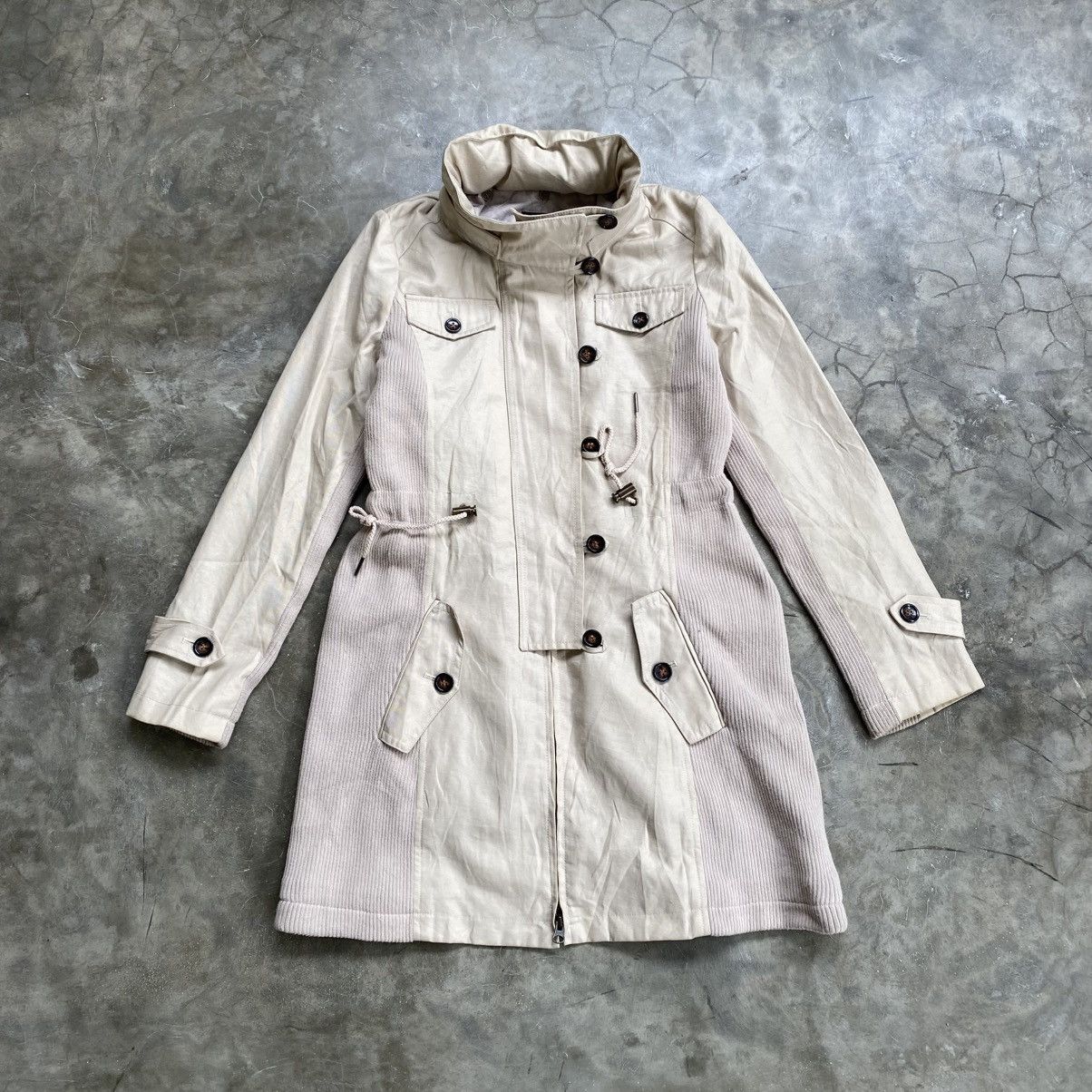 Tornado Mart 2000s Femme Tornado - Vkei Style Hidden Hoodie Parka Jacket Size XS / US 0-2 / IT 36-38 - 3 Thumbnail