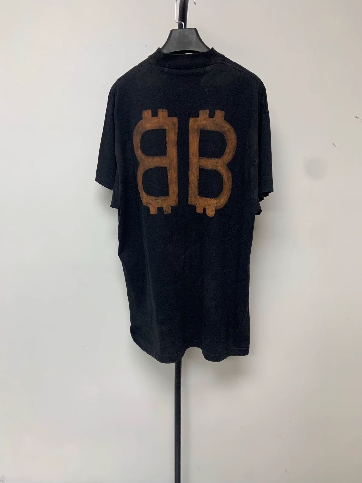 Balenciaga Balenciaga unisex oversized logo crew short black T-shirt 1 Size S / US 4 / IT 40 - 2 Thumbnail