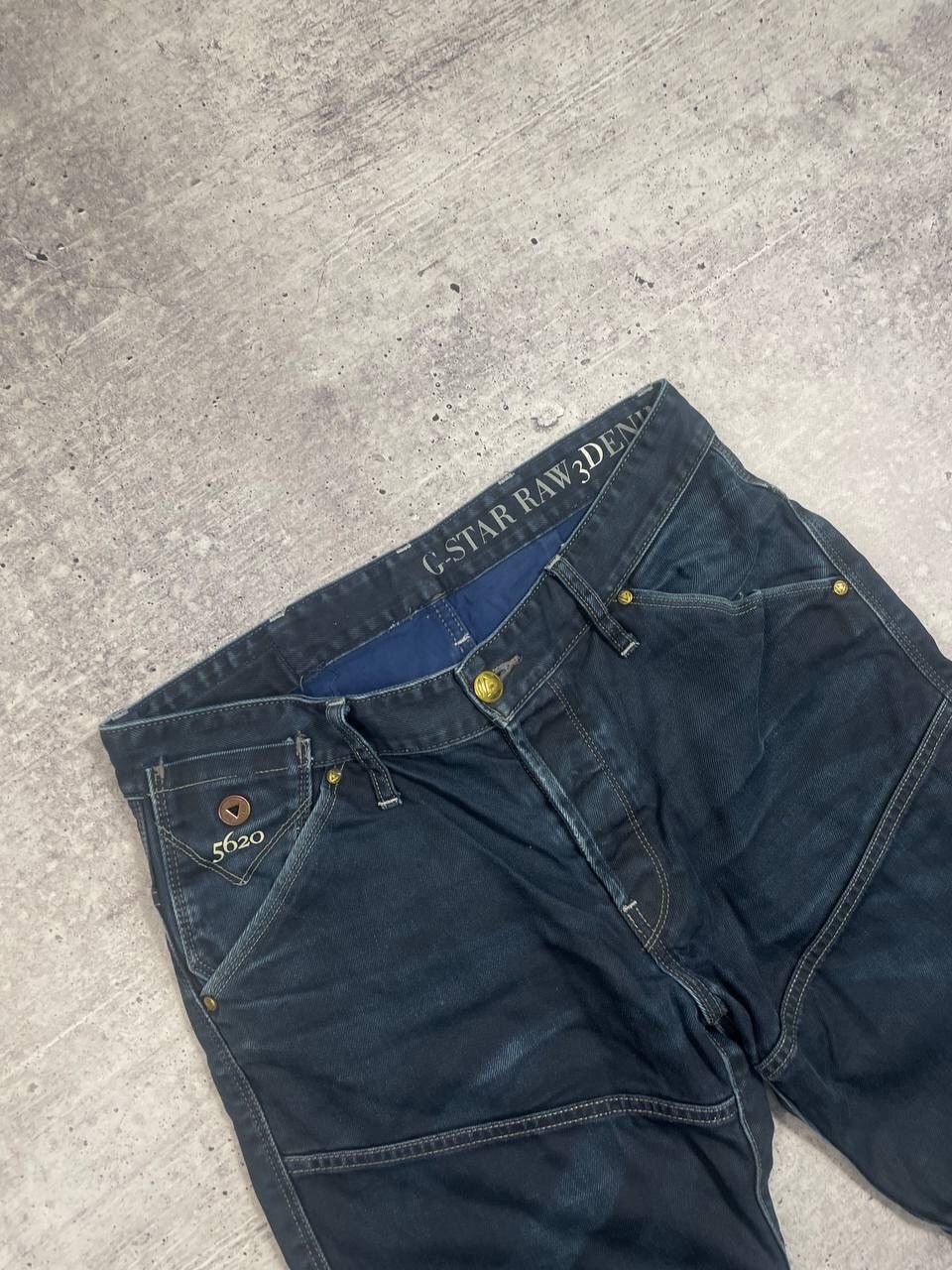 G-Star Vintage G Star Raw 96 Logo Biker Denim Jeans Y2K Size US 32 / EU 48 - 6 Thumbnail